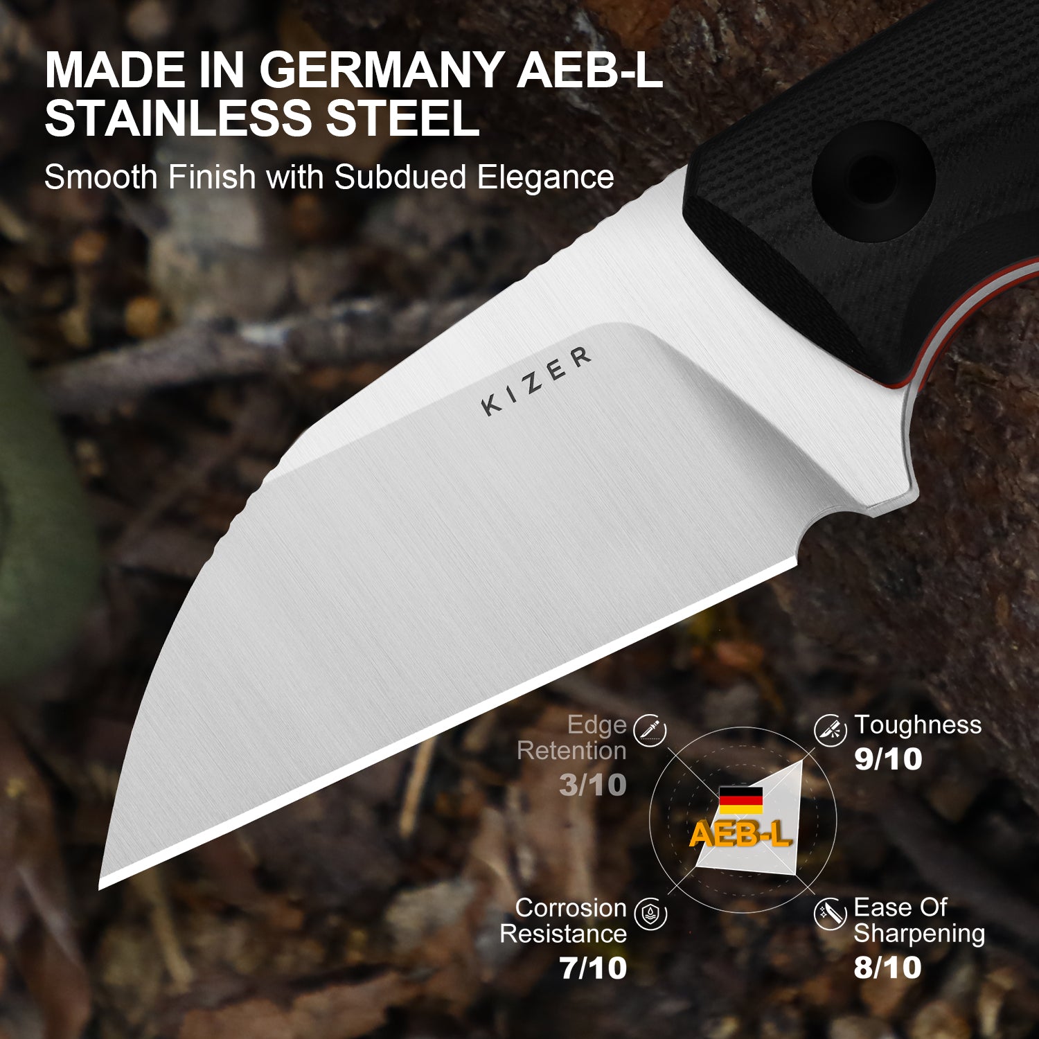 Snick | AEB-L | Two-Tone G10 | KizerV™ 1085A1