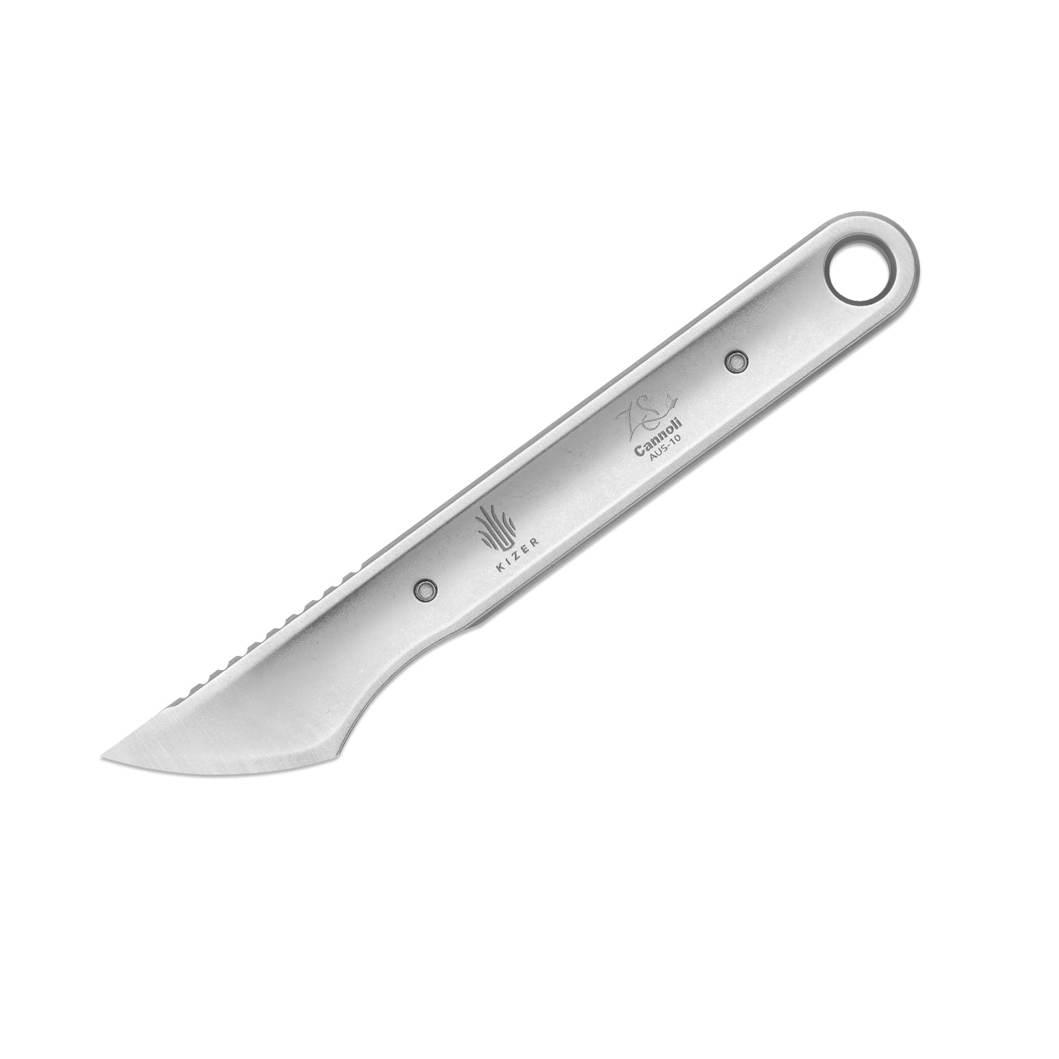 Cannoli | Kizer Fixed Blade | Vortex Pattern Micarta | AUS-10 | KizerV™ 1089A1