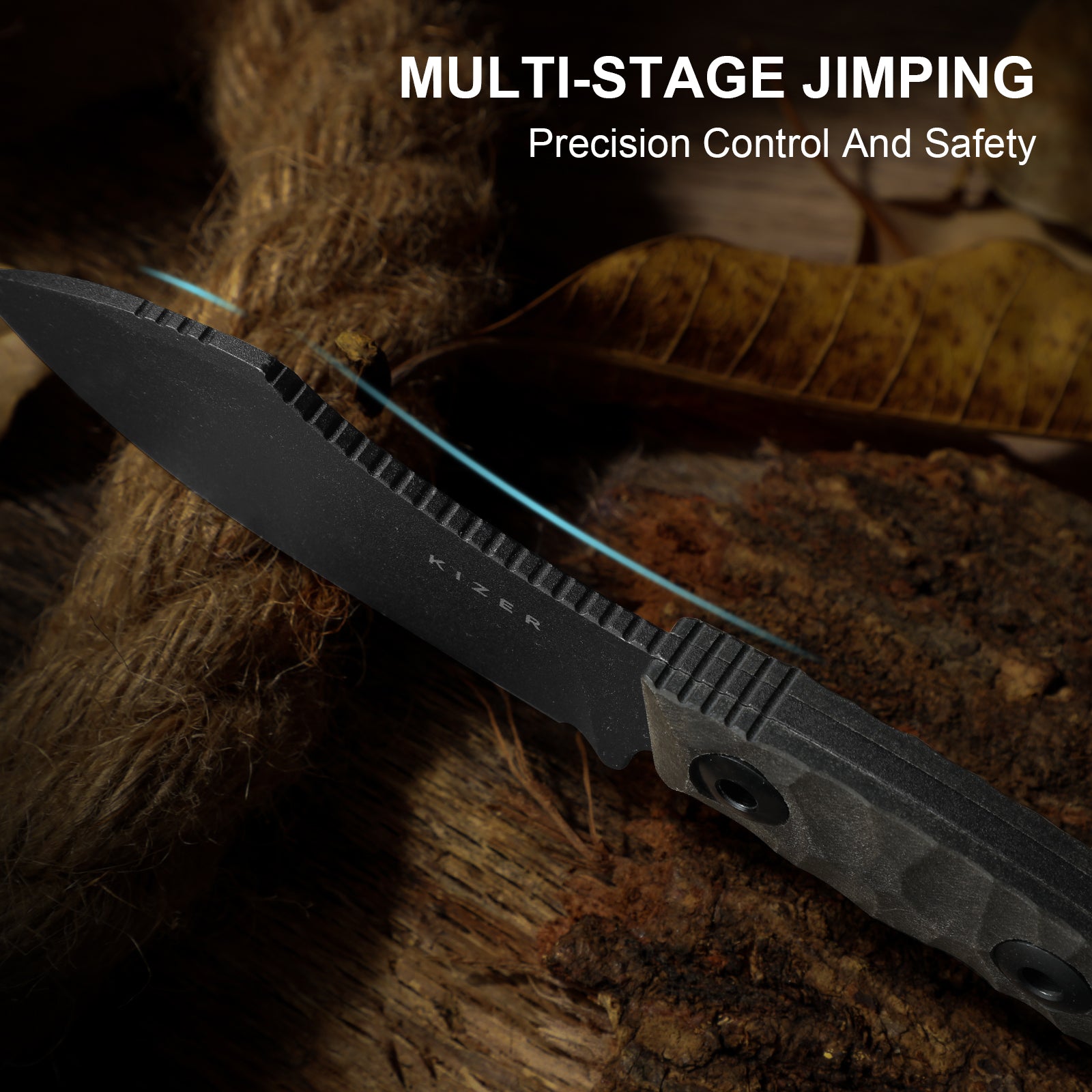 Rook | 10V | Richlite | Fixed Blade | 1090A1