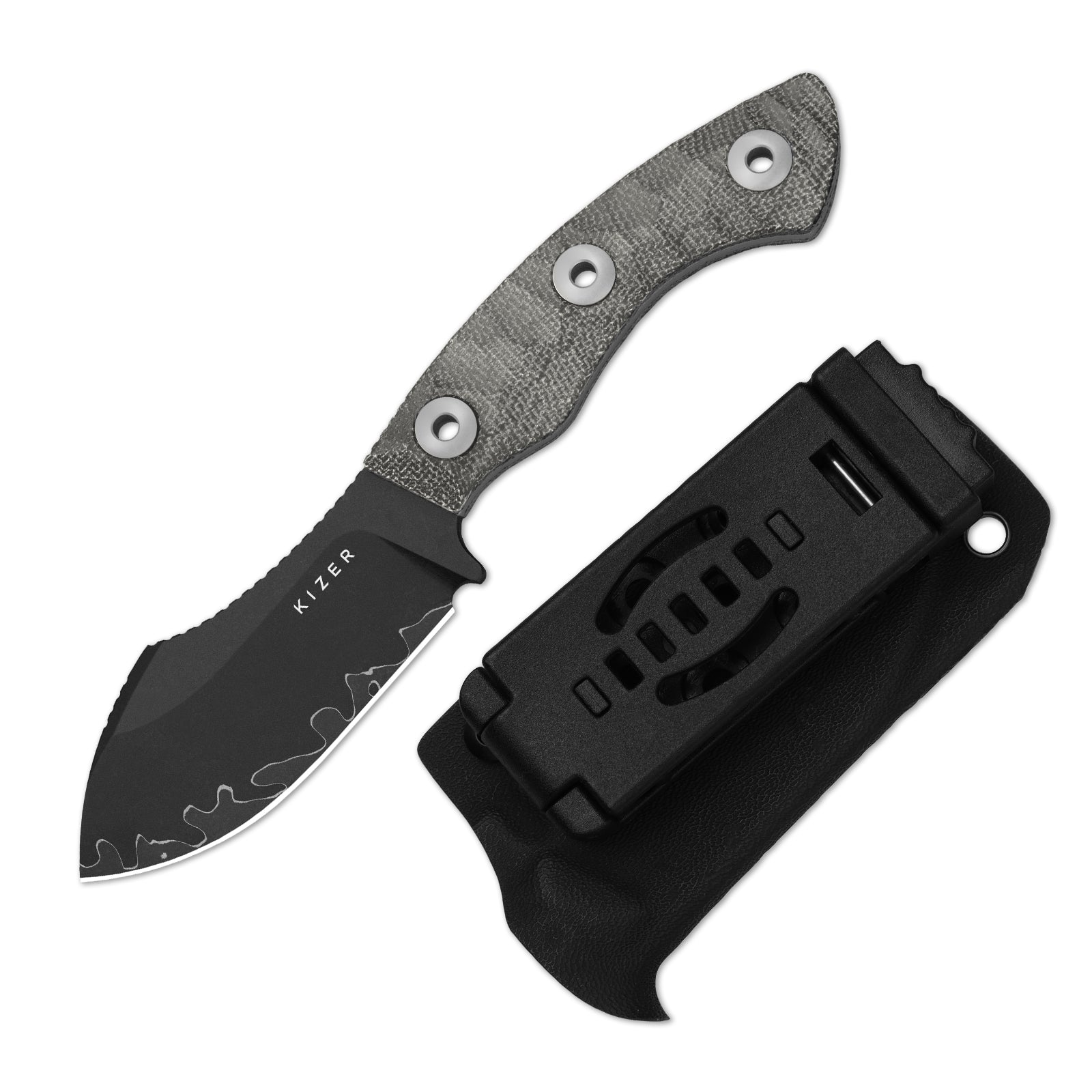 Rook 3.1 inch 3-layer Composite Steel Norplex UltreX Micarta