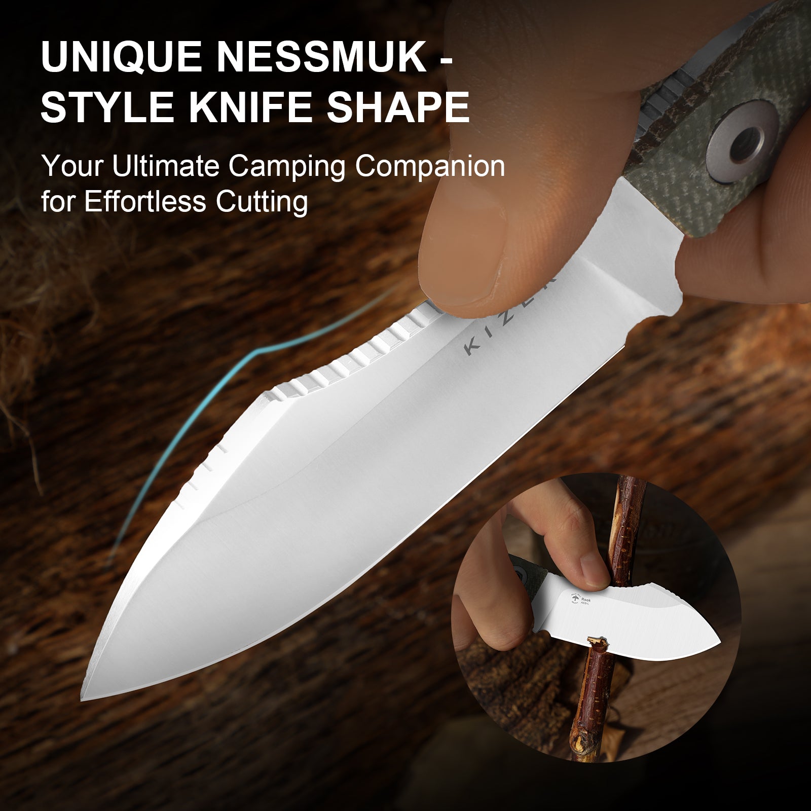 Rook | AEB-L | Micarta | Fixed Blade | 1090A4