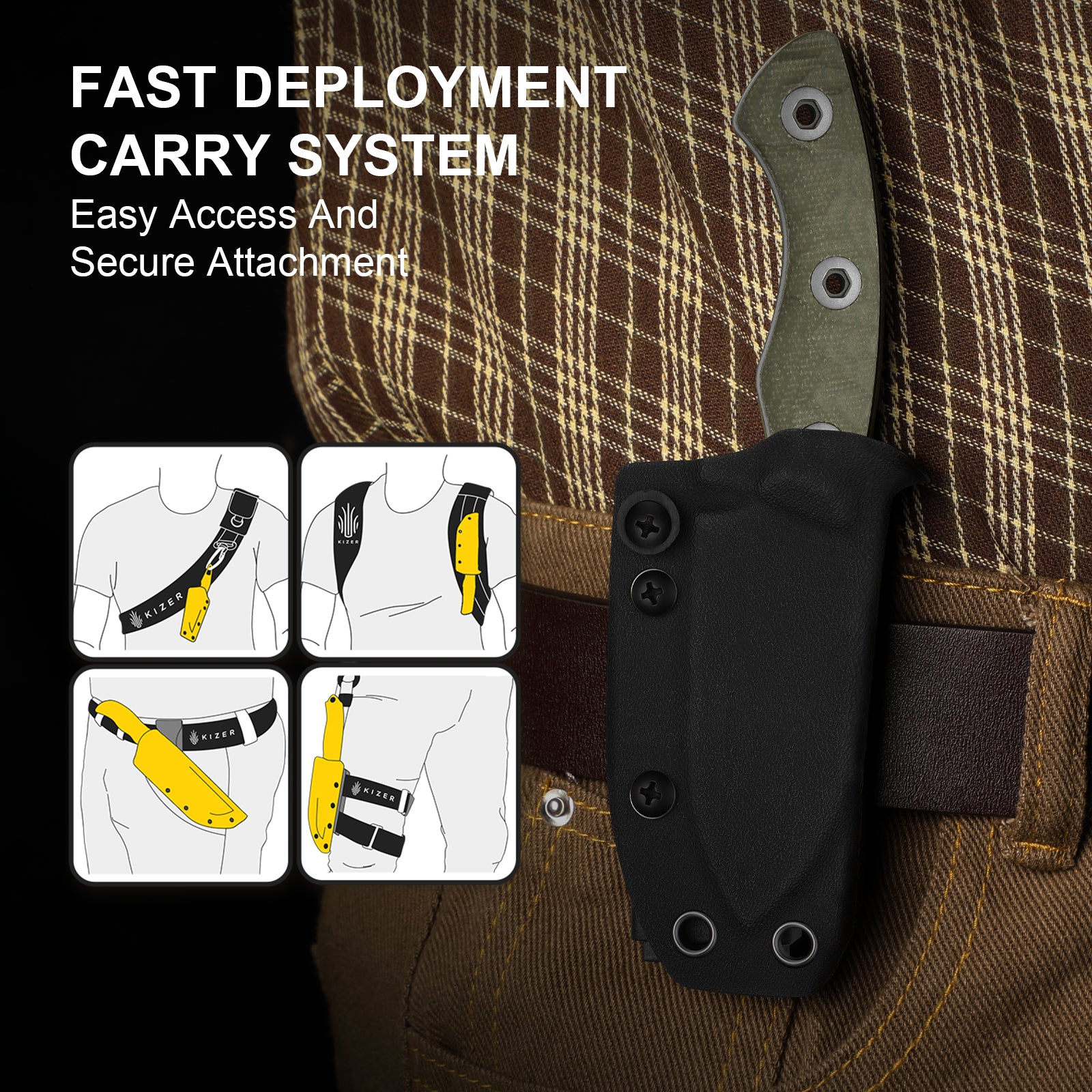 Rook | AEB-L | Micarta | Fixed Blade | 1090A4