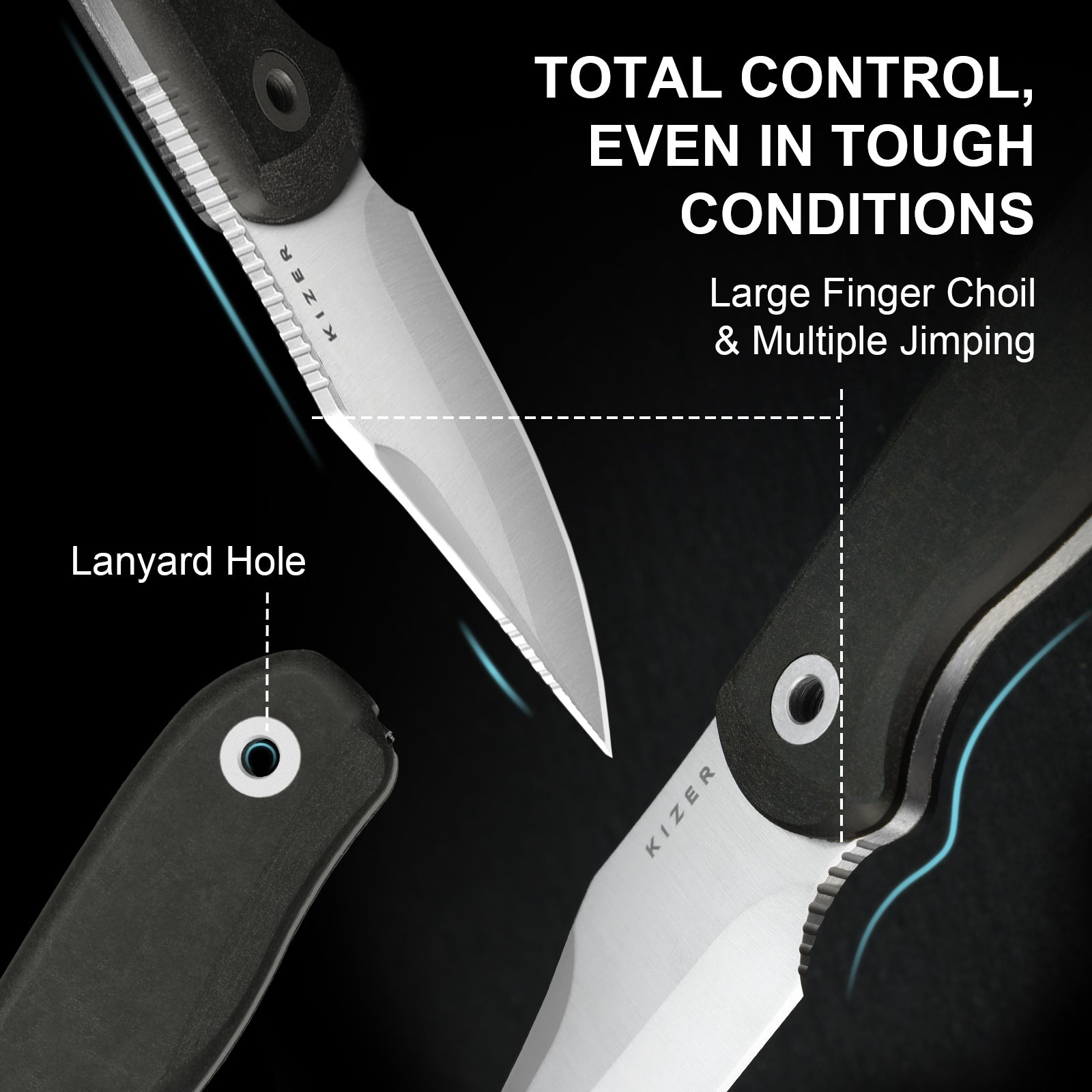 Drop Bear Fix 2.6 inch S45VN Richlite 1092A3-Kizer