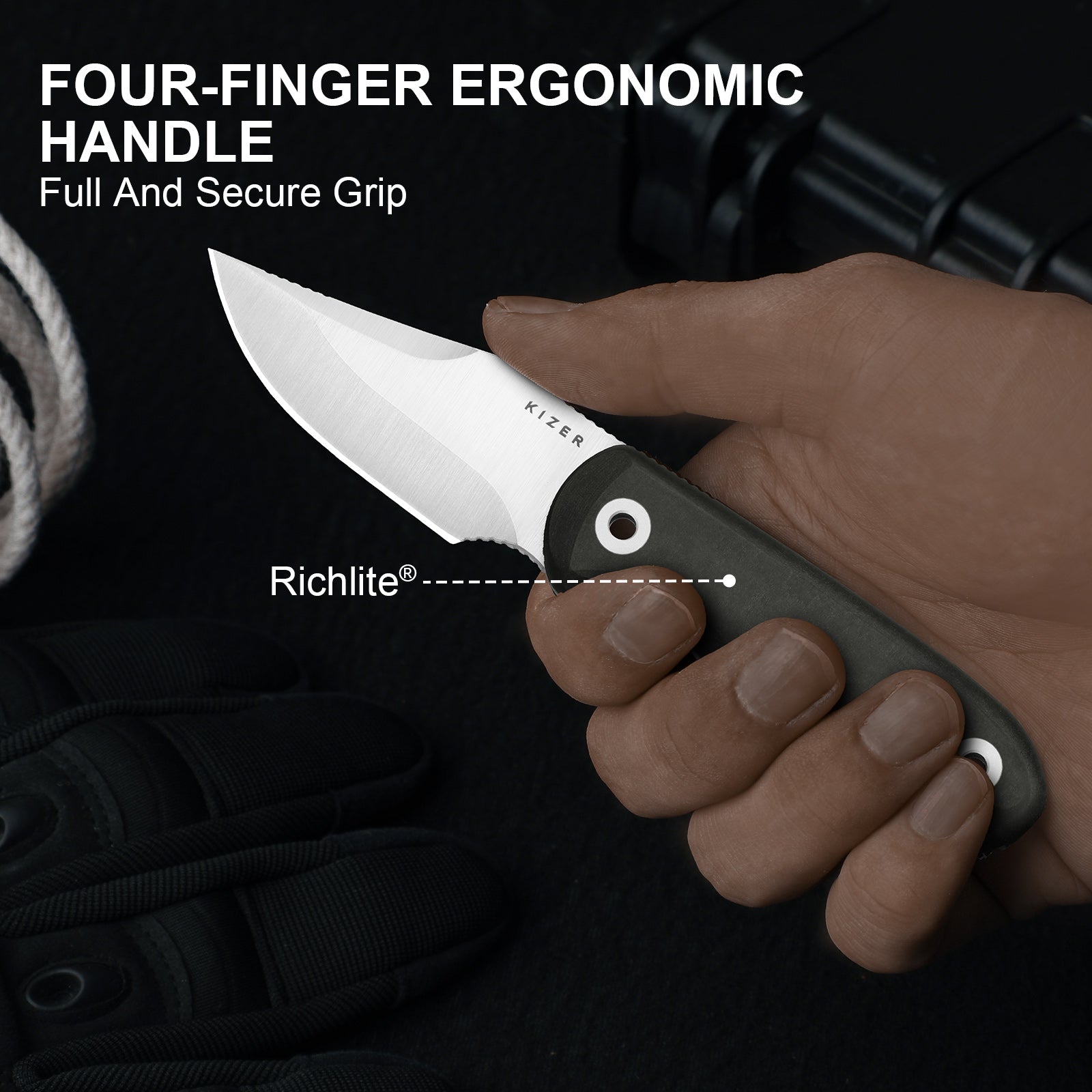 Drop Bear® Fix | S45VN | Richlite® | KizerV™ 1092A3