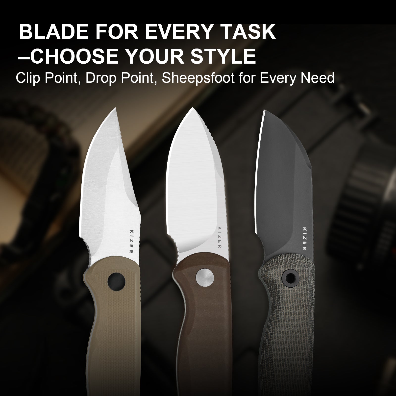 Drop Bear® Fix | Ultra DLC Matte | Norplex UltreX™ Micarta | S45VN | KizerV™ 1093A3