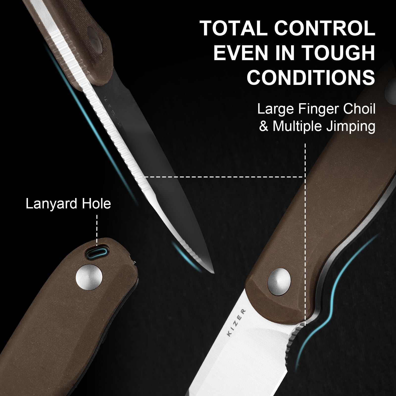 Drop Bear® Fix | Norplex UltreX™ Micarta | 14C28N | KizerV™ 1094A2