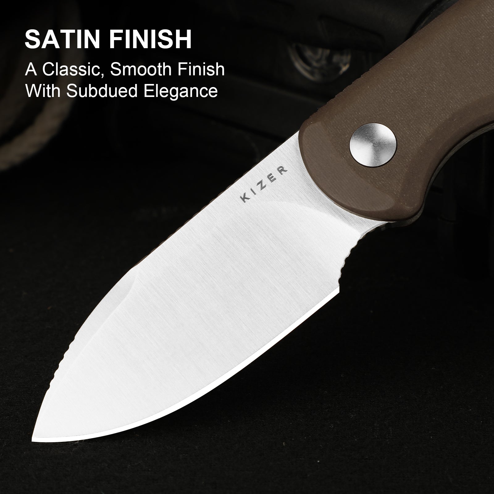 Drop Bear® Fix | Norplex UltreX™ Micarta | 14C28N | KizerV™ 1094A2