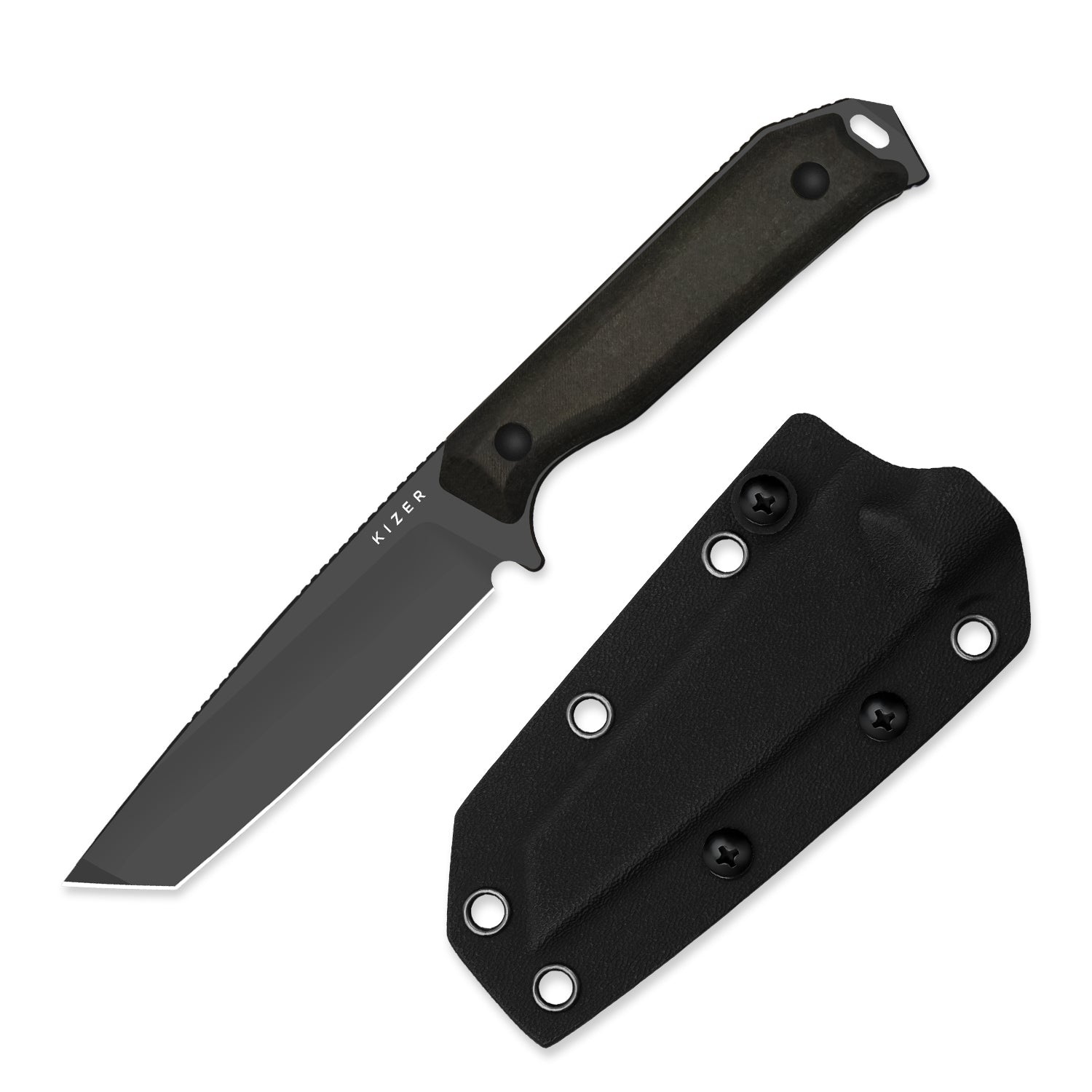 Begleiter Fix 3.74 inch 3V Richlite (Chocolate Glacier) 1045MT1-Kizer