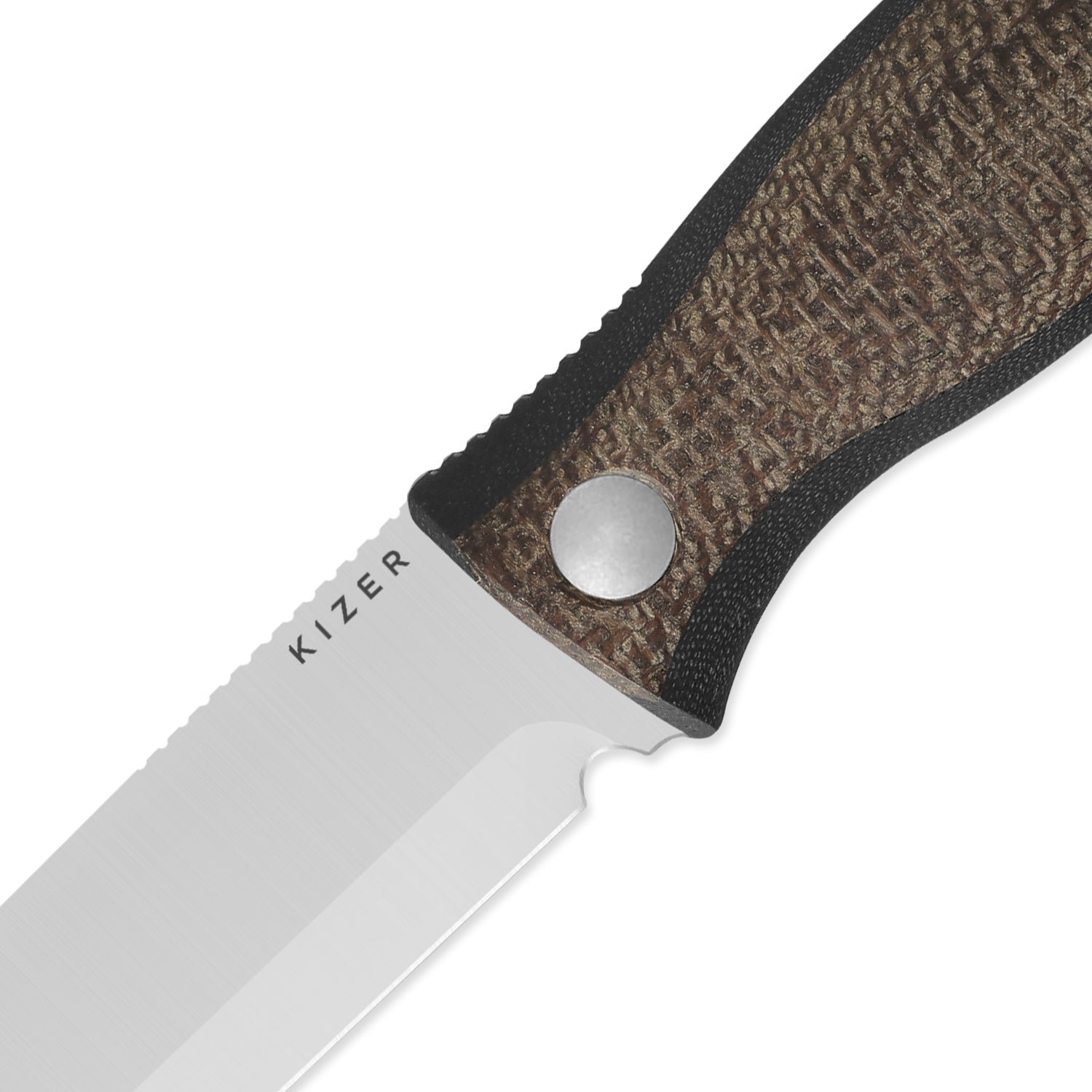 Polaris 4.23 inch AEB-L Burlap Micarta & G10 1100A3-Kizer