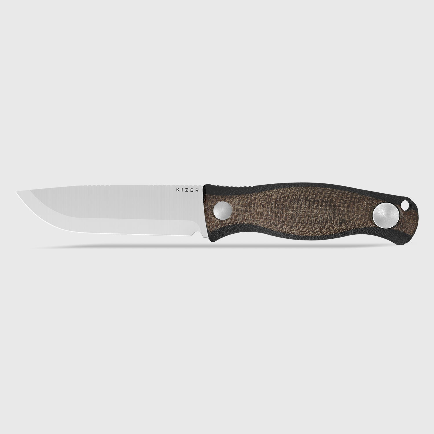 Polaris | AEB.L | Burlap Micarta & G10 | KizerV™ 1100A3
