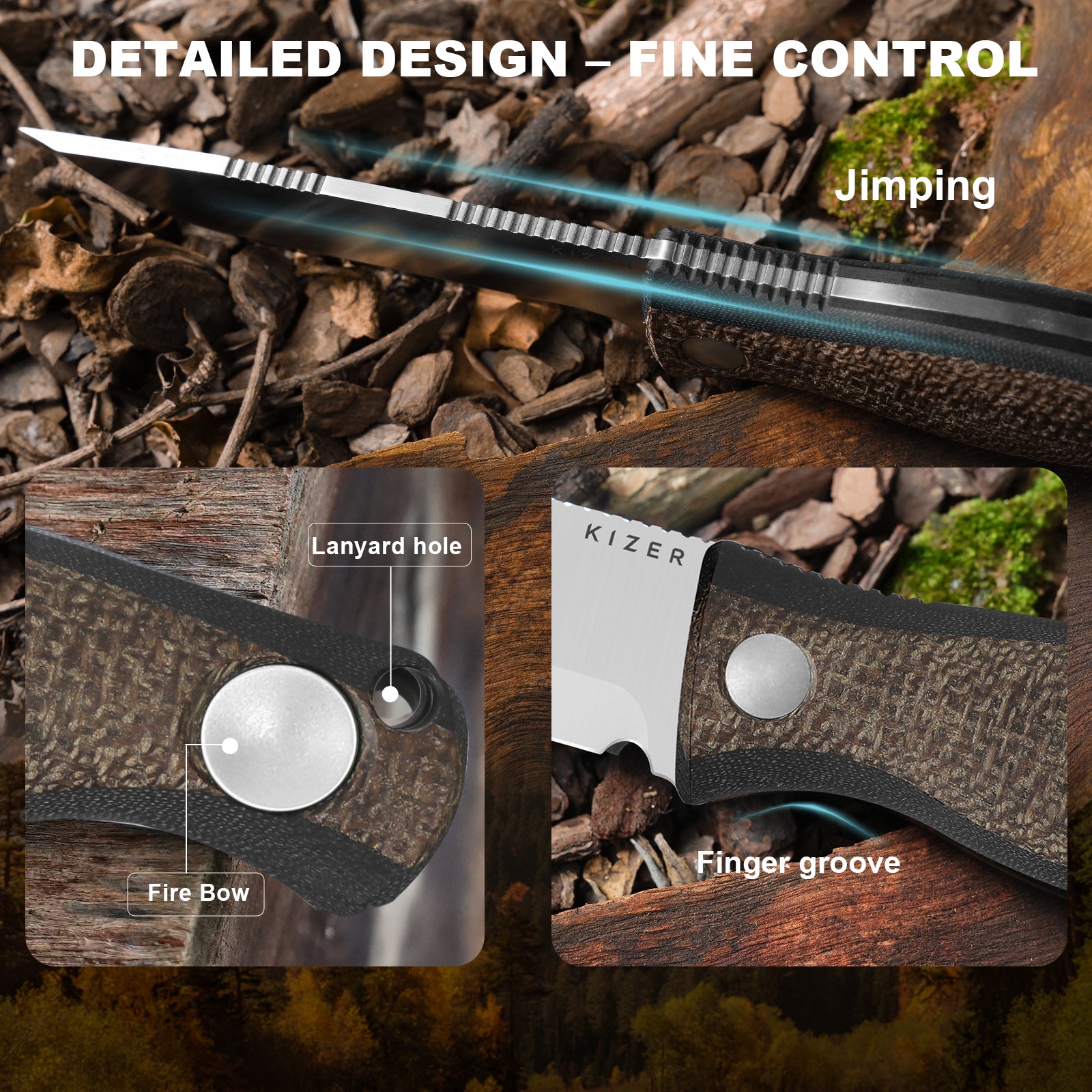 Polaris | AEB-L | Burlap Micarta & G10 | 1100A3