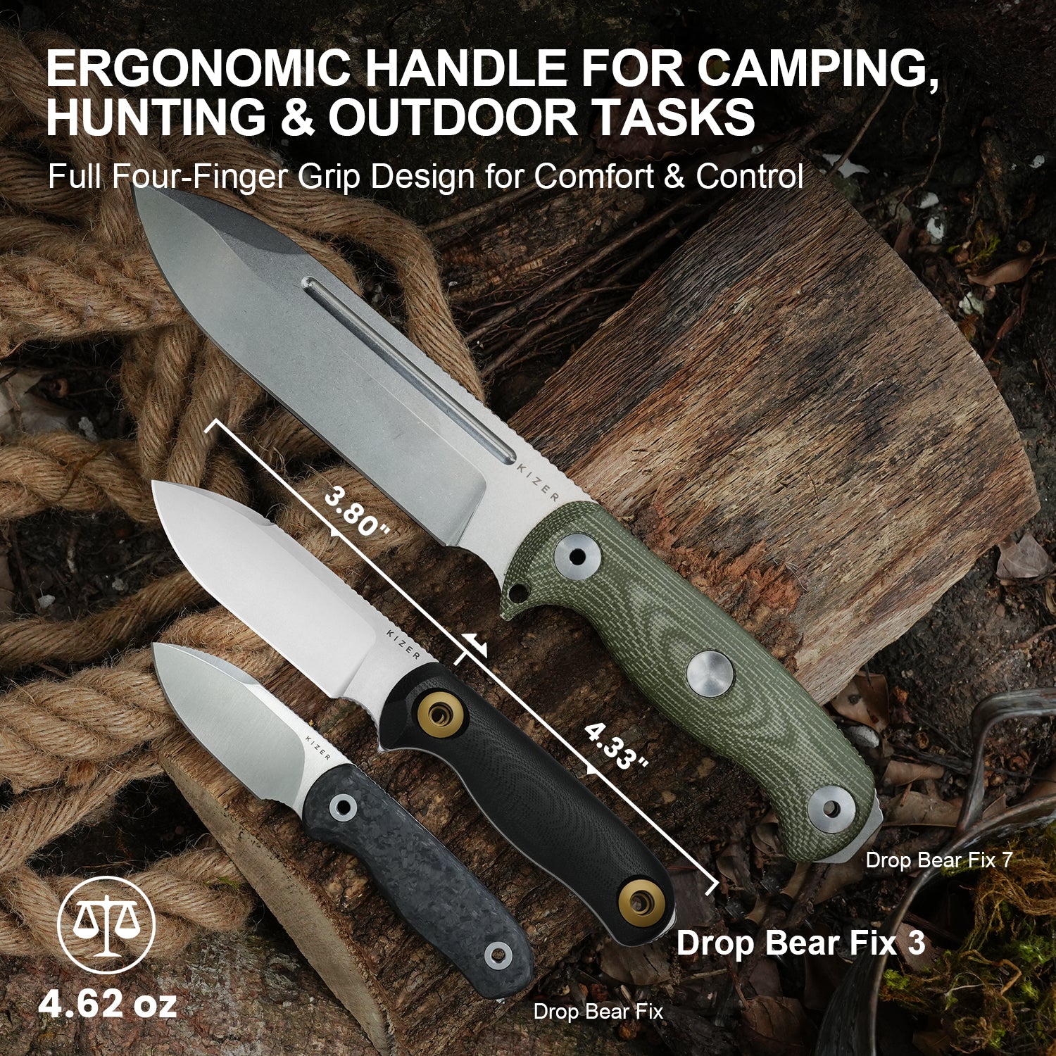 Drop Bear Fix 3 - 3.8 inch 14C28N G10 1101A1-Kizer