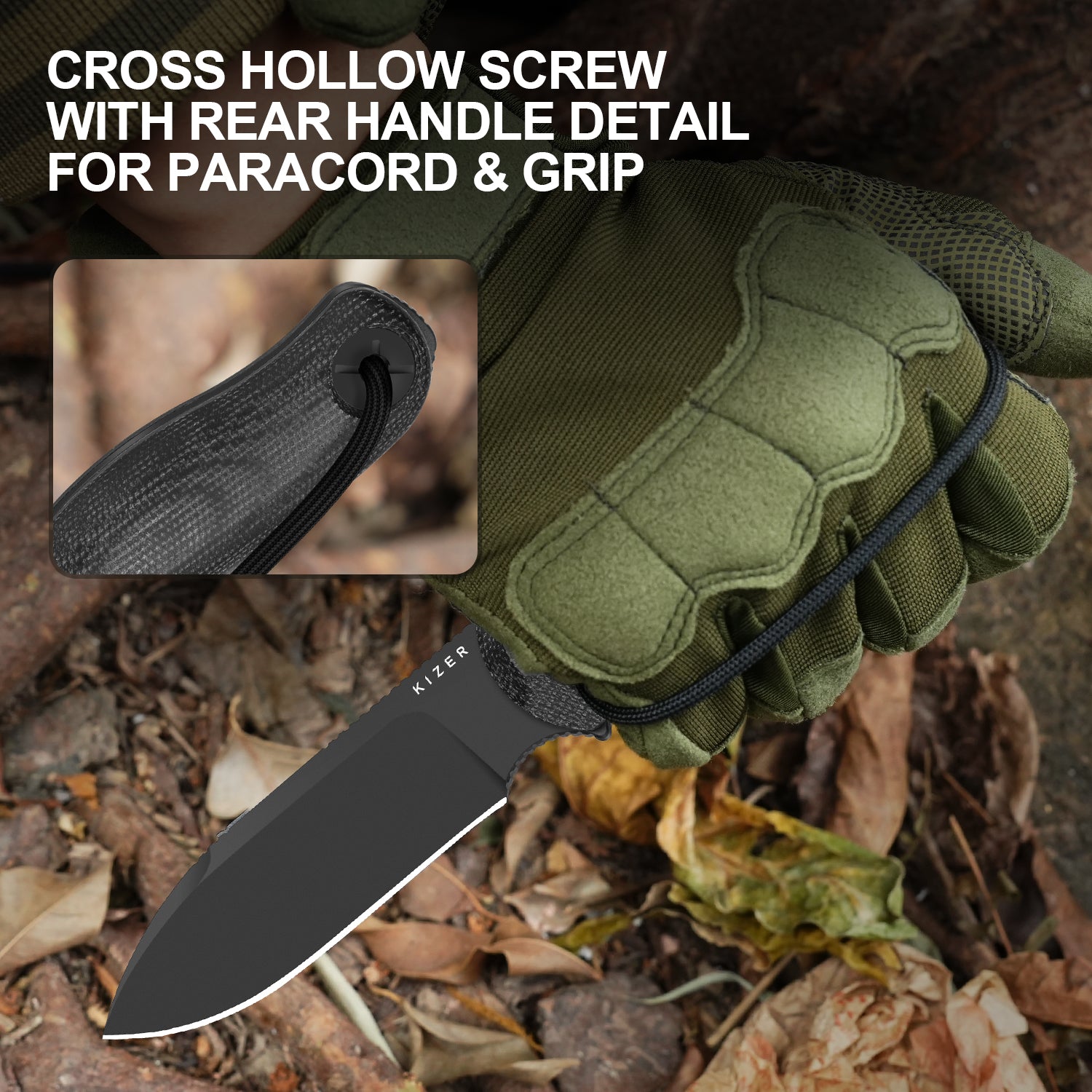 Drop Bear® Fix 3 | 1095 Blade | Micarta | KizerV™ 1101A3