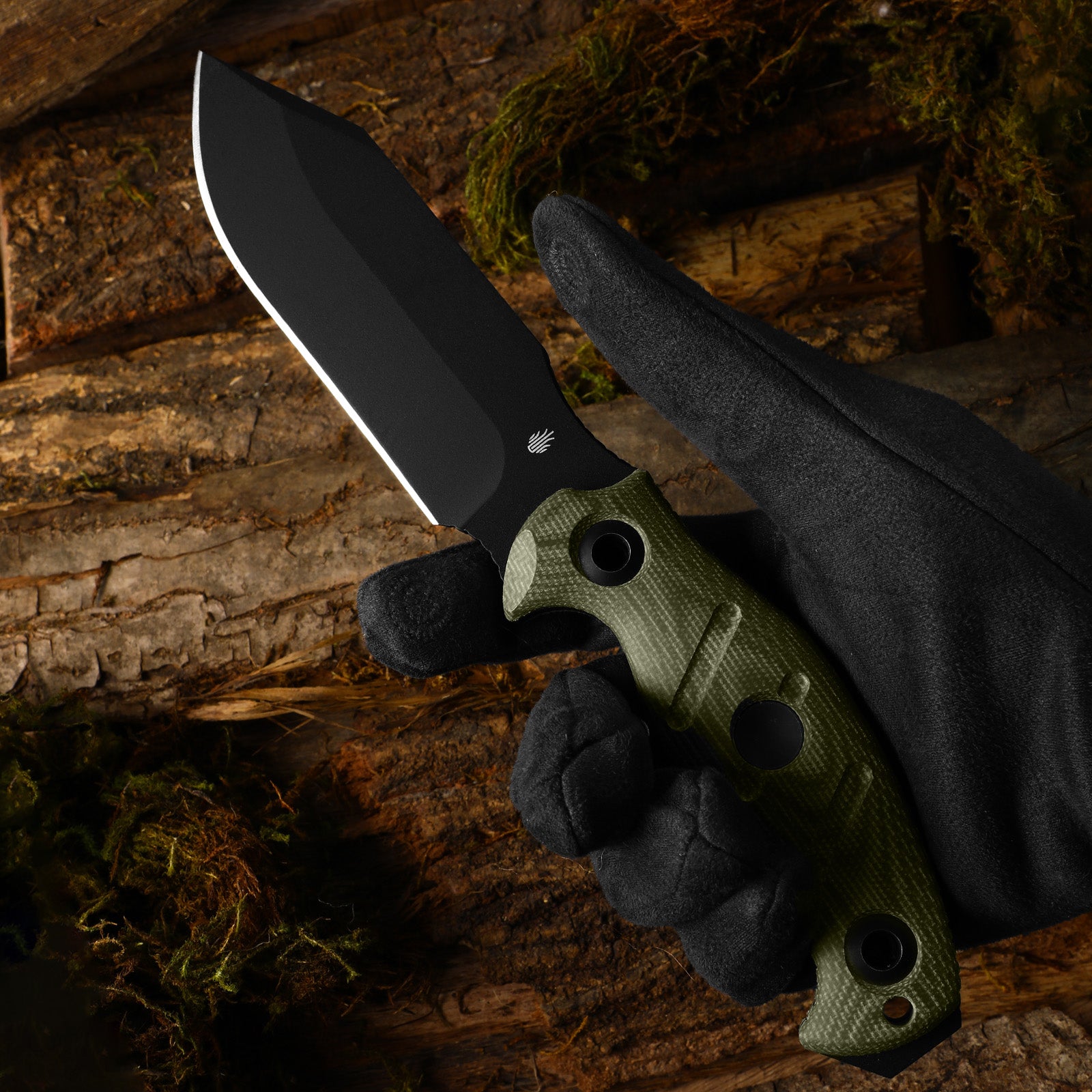 Sheepdog® Survival | 5.5mm x 5.28" | Hammer Pommel & Bow Drill Divot | Black Coated 1095 Steel | KizerV™ 1105A3