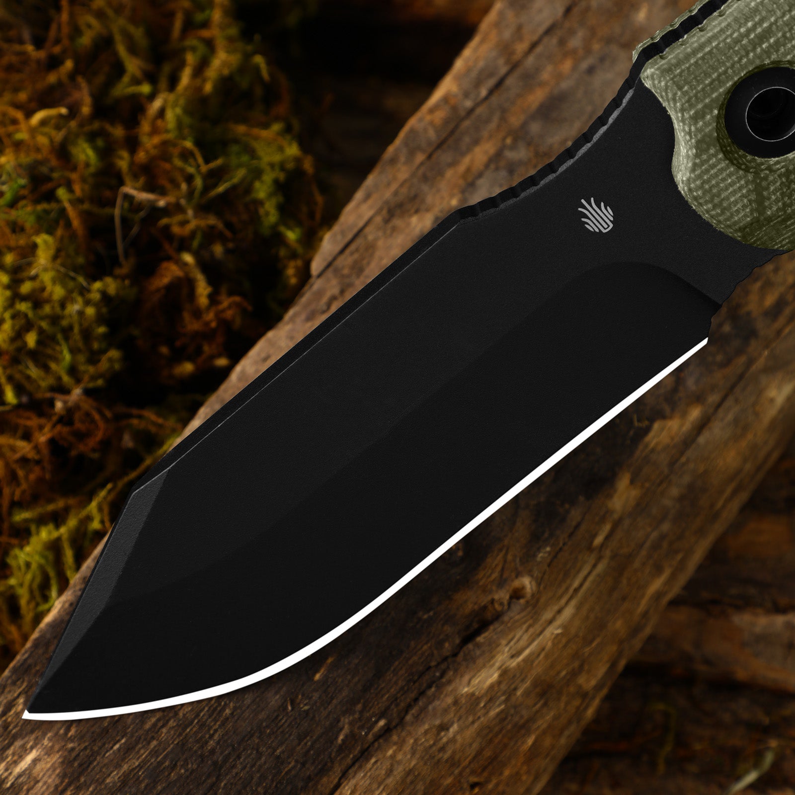 Sheepdog® Survival | 5.5mm x 5.28" | Hammer Pommel & Bow Drill Divot | Black Coated 1095 Steel | KizerV™ 1105A4