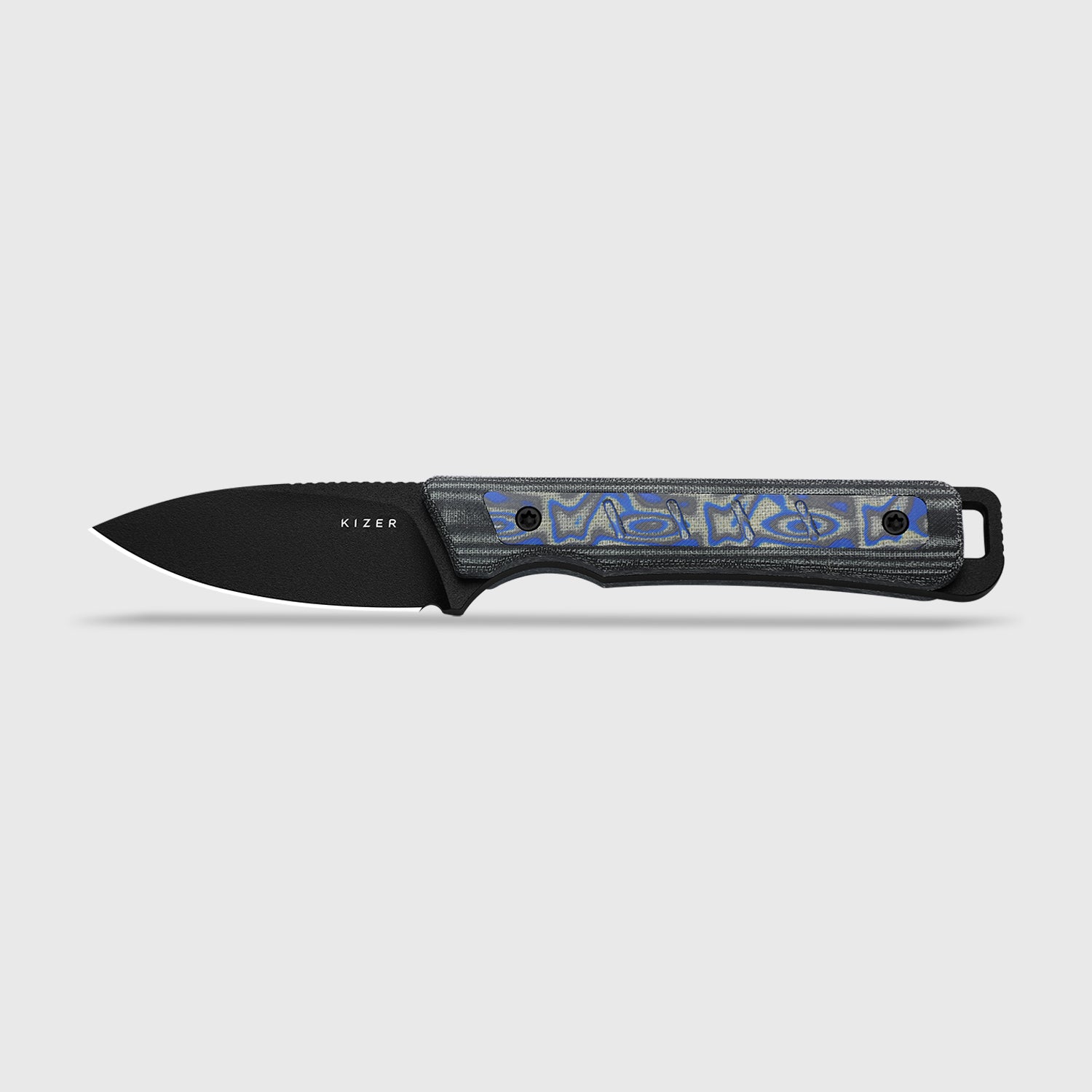 Whiskey Jack | 10V | Micarta With Vortex Pattern | Skeletonized Tang | KizerB™ 1108A1