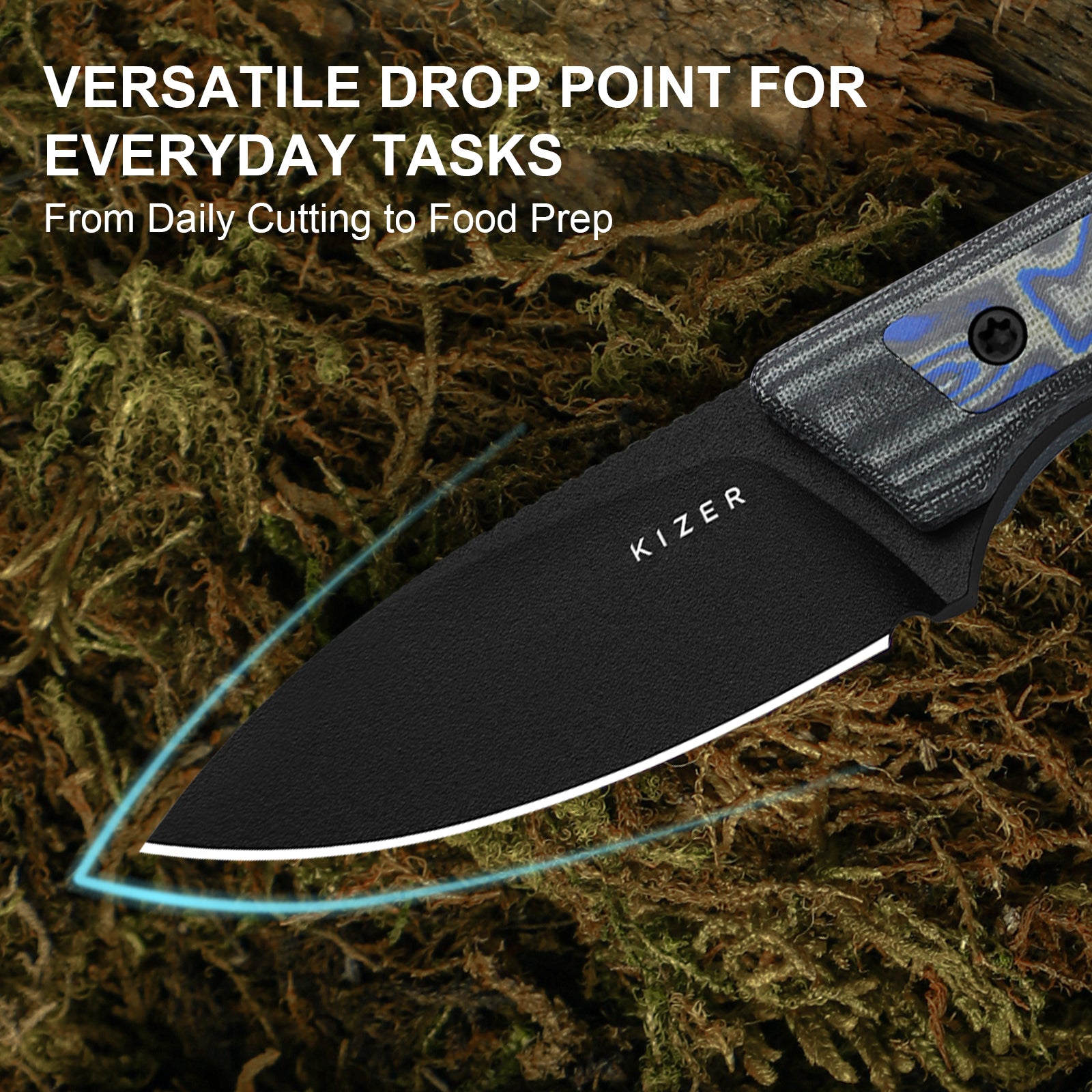 Whiskey Jack 2.06 inch 10V Norplex UltreX™ Micarta 1108A1-Kizer