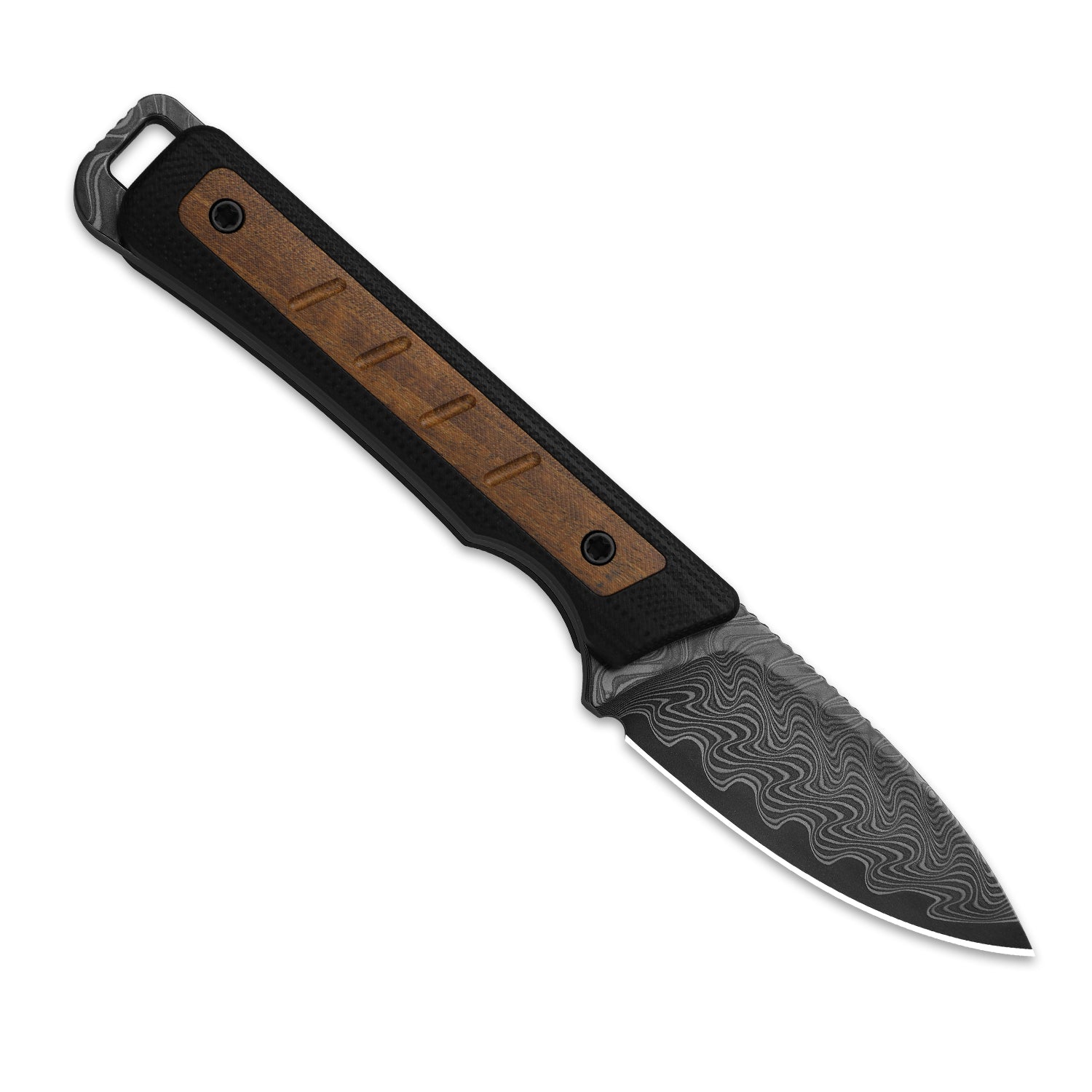 Whiskey Jack 2.06 Damascus G10 & Mkuruti Wood 1108A2-Kizer