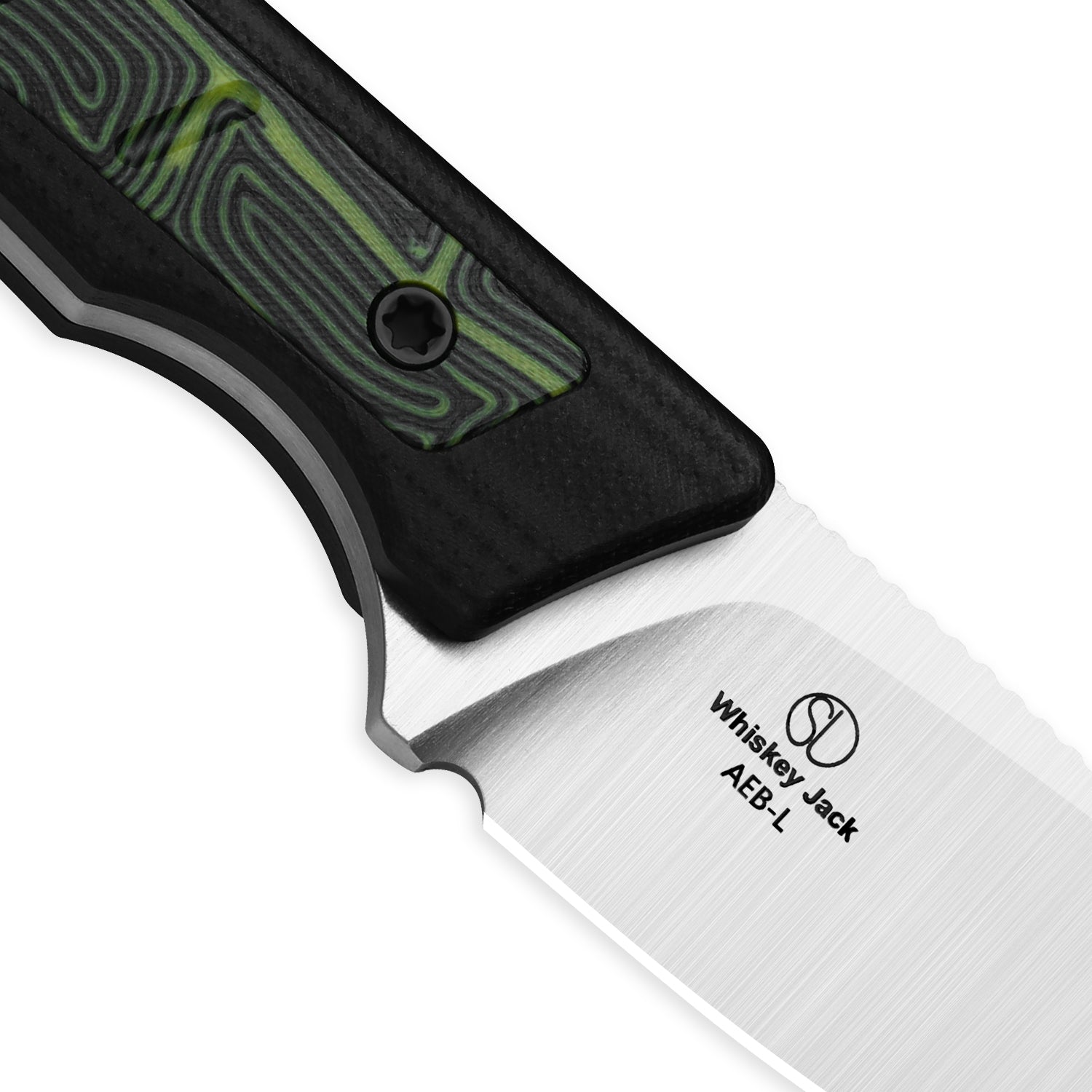 Whiskey Jack | AEB-L | G10 & Damascus G10 | Skeletonized Tang | KizerV™ 1108A3