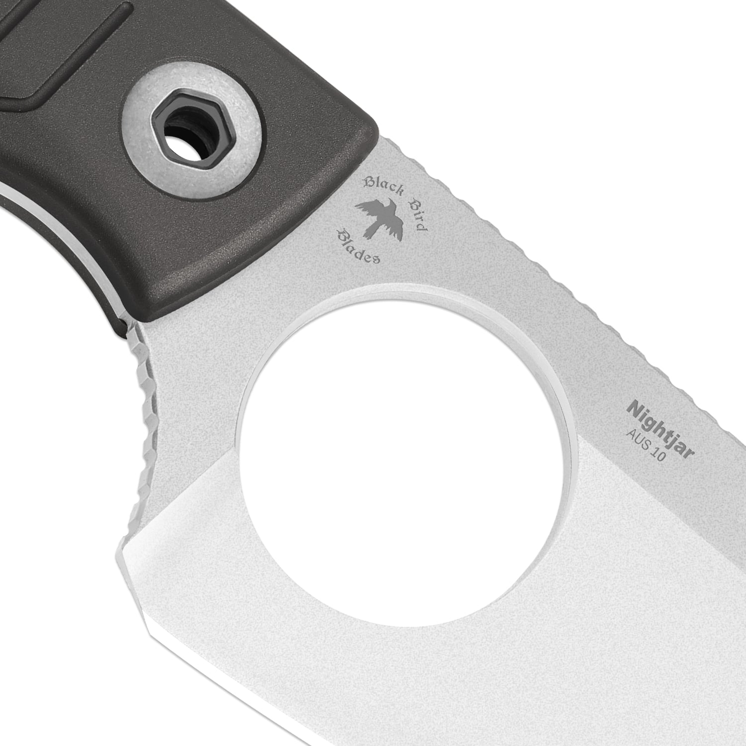 Nightjar | Japan AICHI AUS-10 Steel | Sheepfoot Fixed Blade | Aluminum | KizerV™ 1114A2