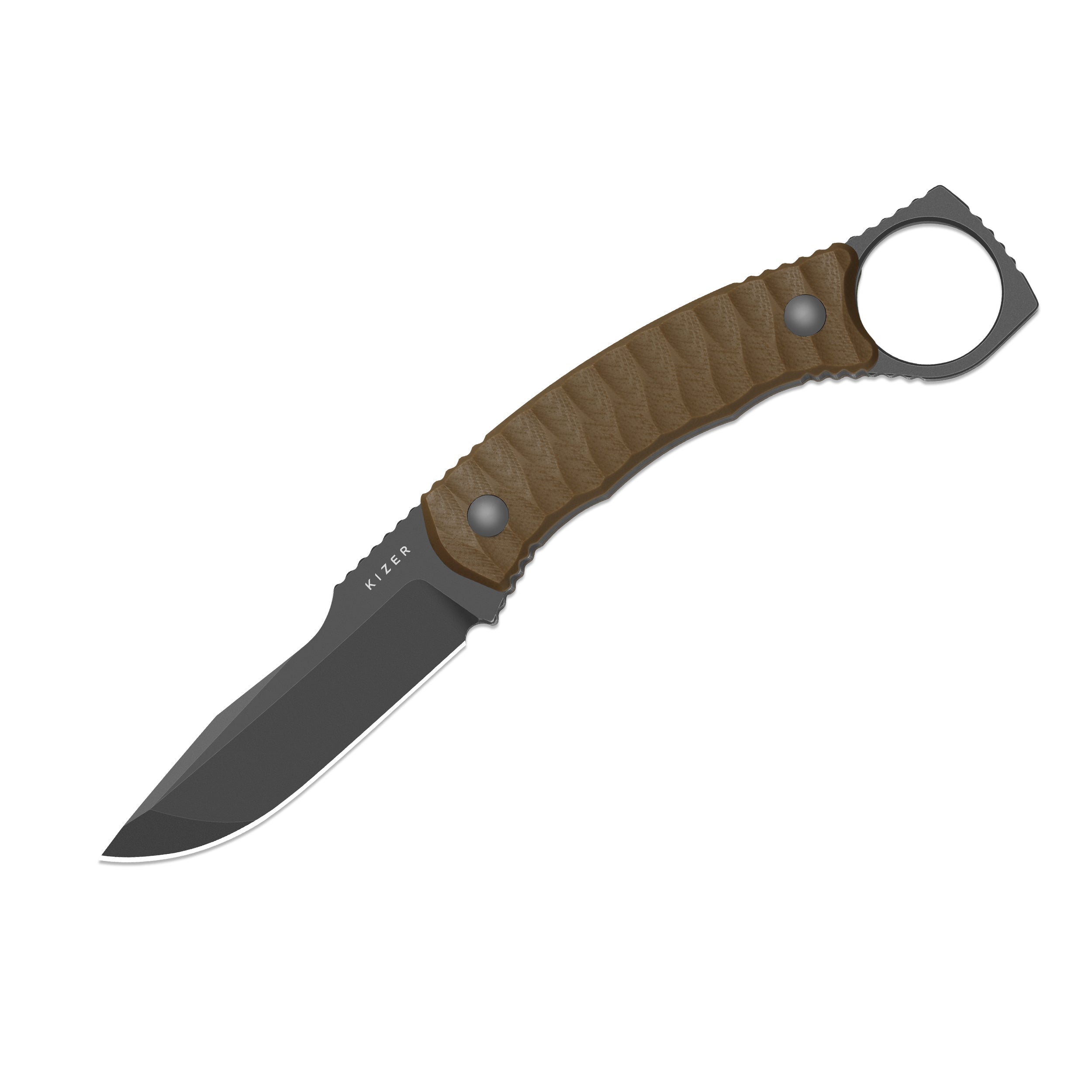 Billy Bones | Deep-Grooved G10 Handle｜Lightweight Tactical | AEB-L | Fixed Blade | KizerV™ 1115A2
