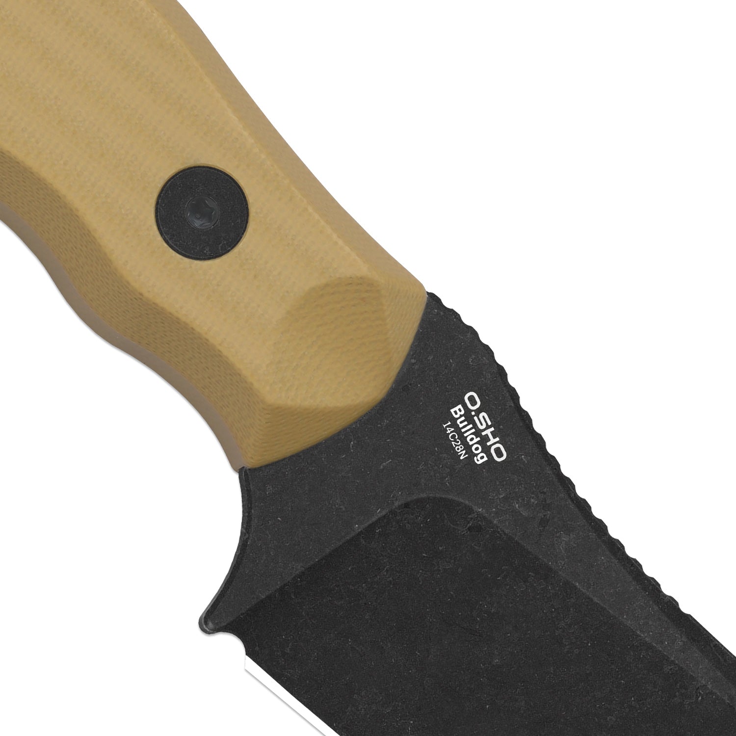 Bulldog Fix | One-Piece G10 Handle | 14C28N | Fixed Blade | KizerV™ 11