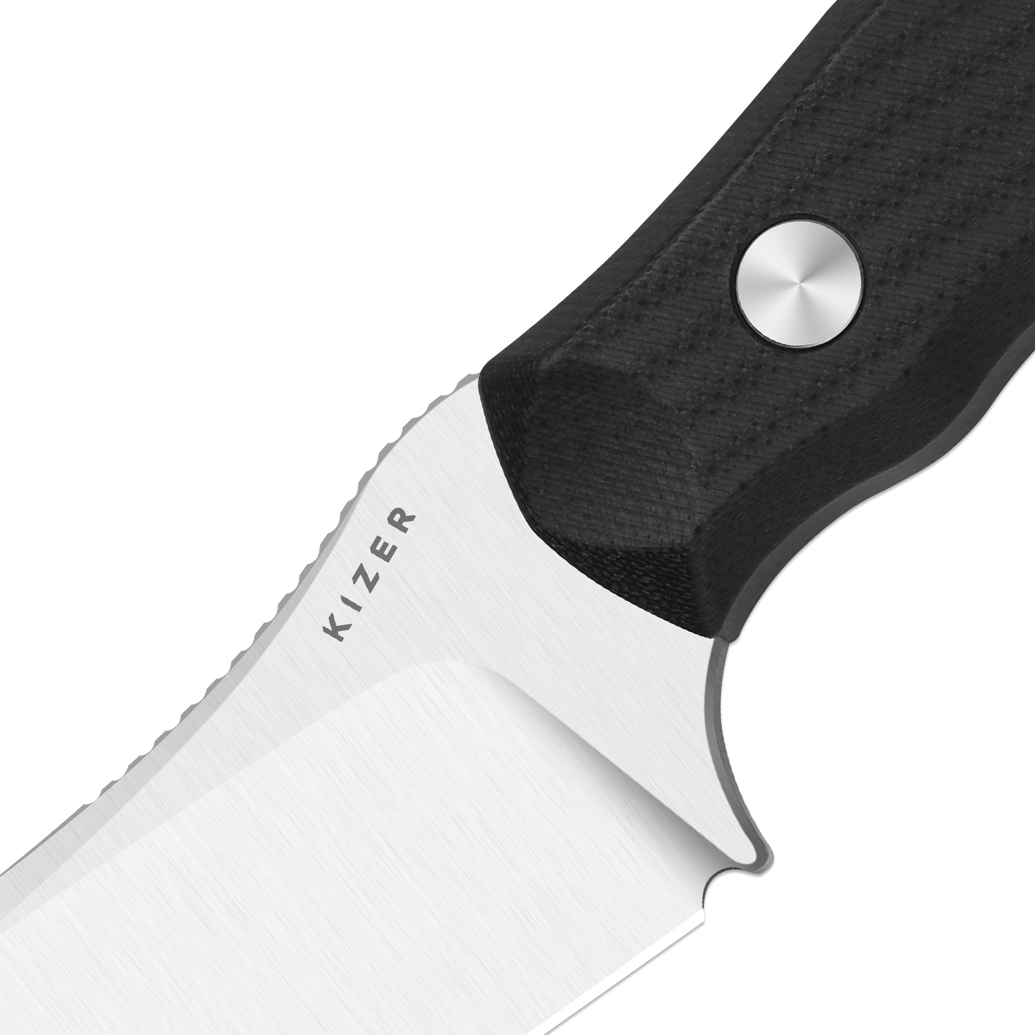 Bulldog Fix | One-Piece G10 Handle | 14c28n | Fixed Blade | KizerV™ 1116A1