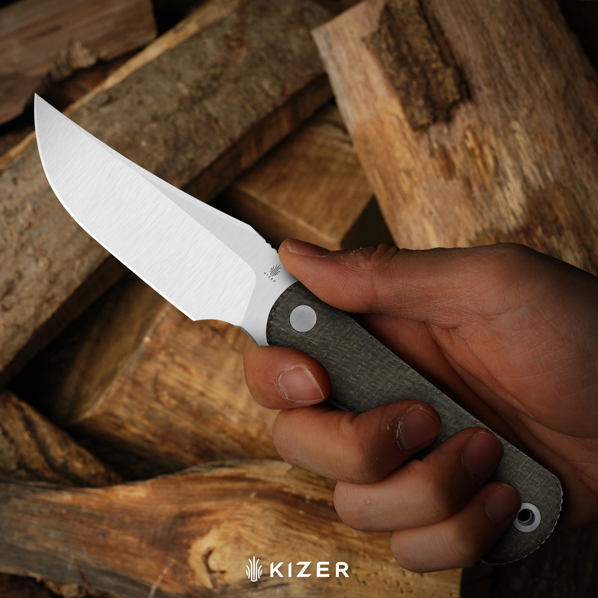 Field Guide | Trailing Point | AEB-L | Satin | Norplex UltreX™ Micarta | KizerV™ 1117A1
