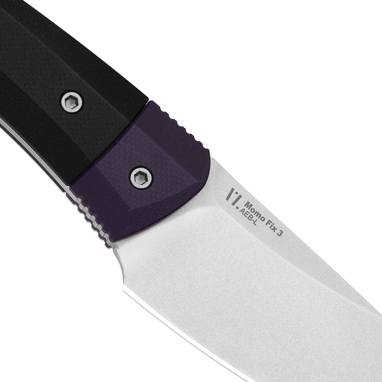 Momo Fix 3 | Purple & Black G10 | AEB-L | Stonewashed | KizerV™