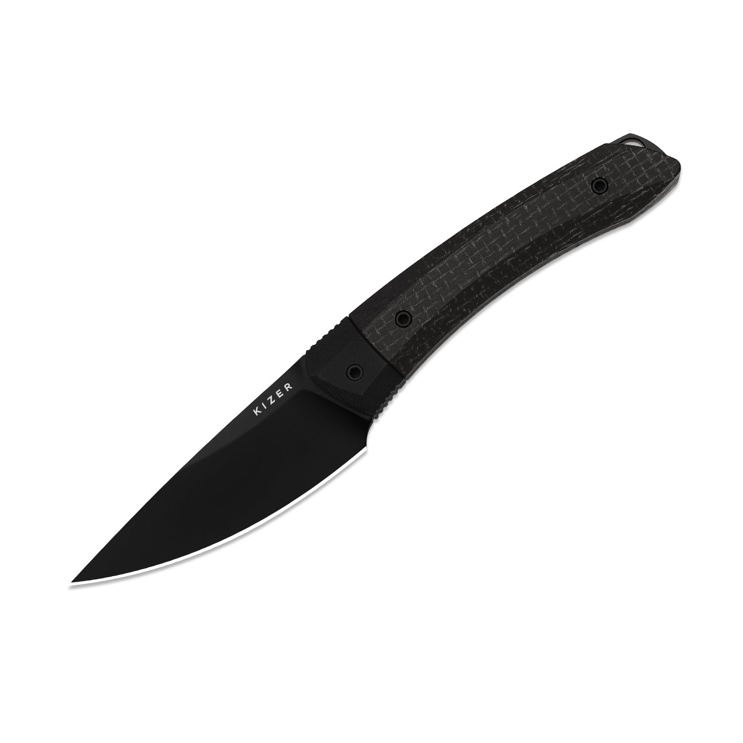 Momo Fix 3 | Micarta & G10 | AEB-L | Black PVD Coating | KizerV™ 1124A