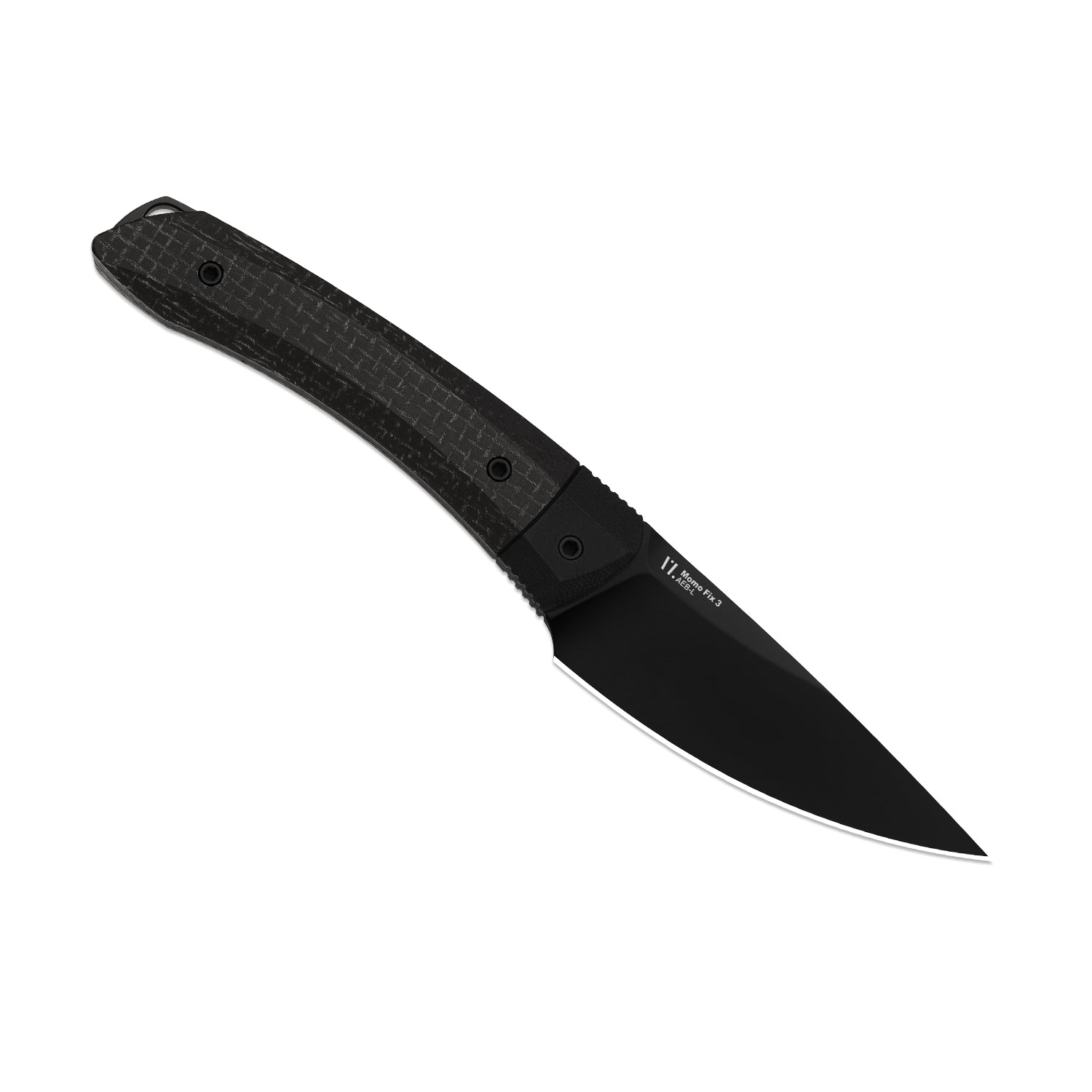 Momo Fix 3 | Micarta & G10 | AEB-L | Black PVD Coating | KizerV™ 1124A