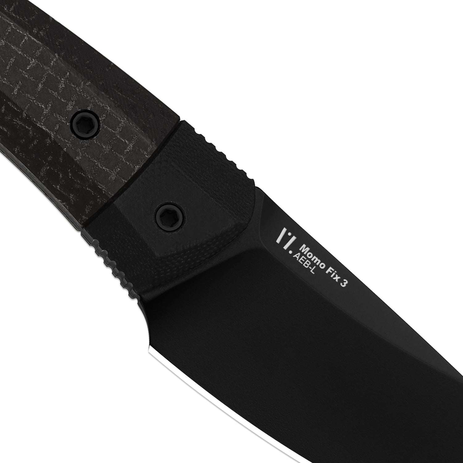 Momo Fix 3 | Micarta & G10 | AEB-L | Black PVD Coating | KizerV™ 1124A