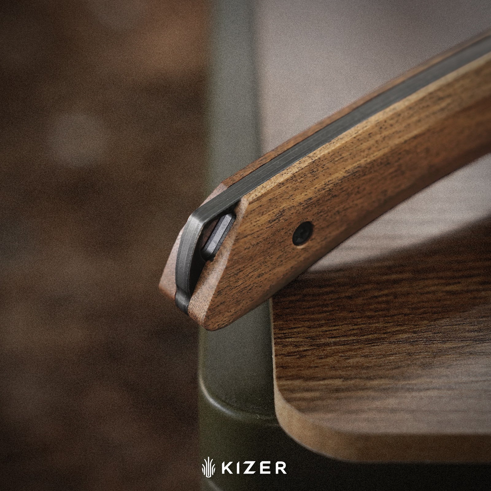 Momo Fix 3 | Micarta & G10 | AEB-L | Black PVD Coating | KizerV™ 1124A