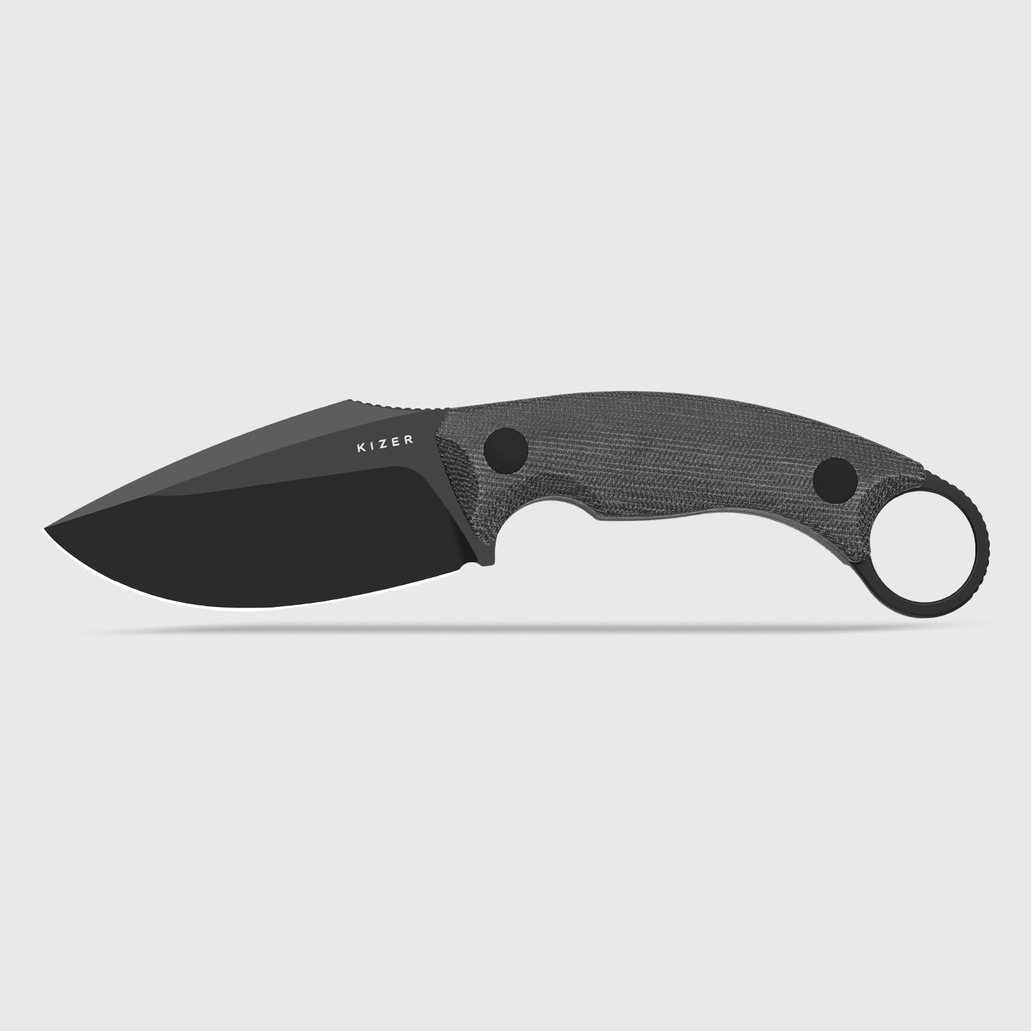 Cabox II | AEB-L | Micarta | Black PVD Coating | KizerV™ 1128A1