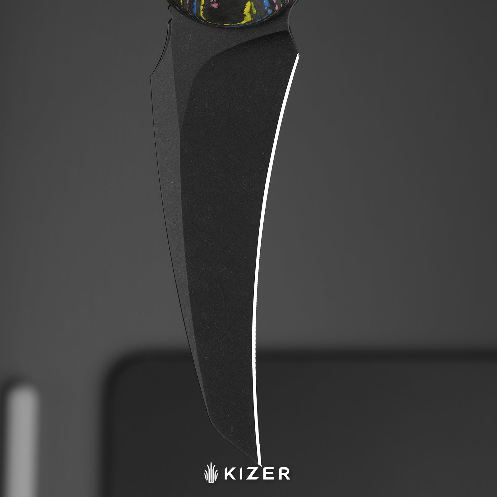 Feist 3 | CPM S90V + Matte DLC Ultra | Hawkbill | Titanium (Matte DLC Ultra) & CamoCarbon Ultimate Warrior | KizerX™ 3499.3A3