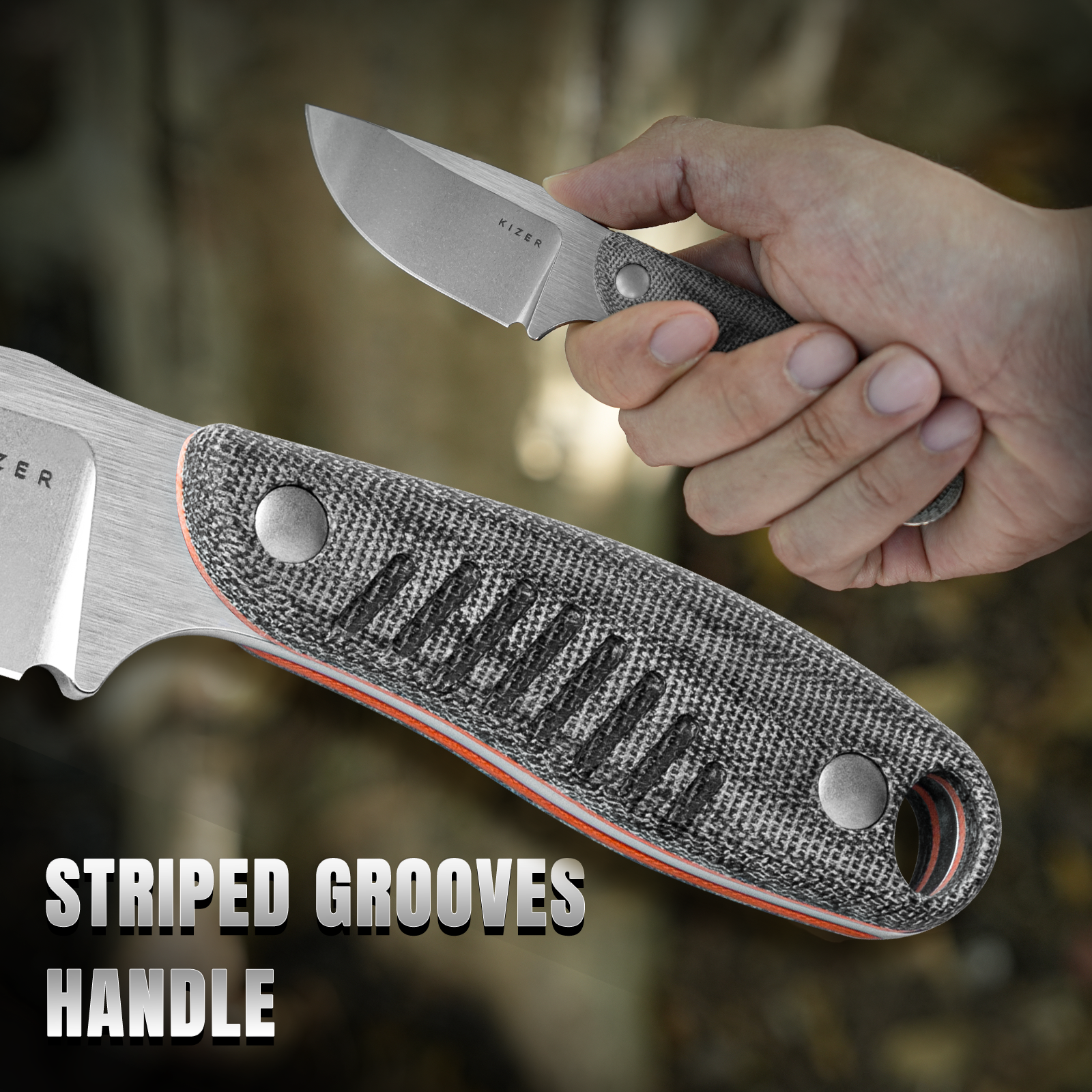 Hare | Nitro V | Micarta + G10 | 1077A2