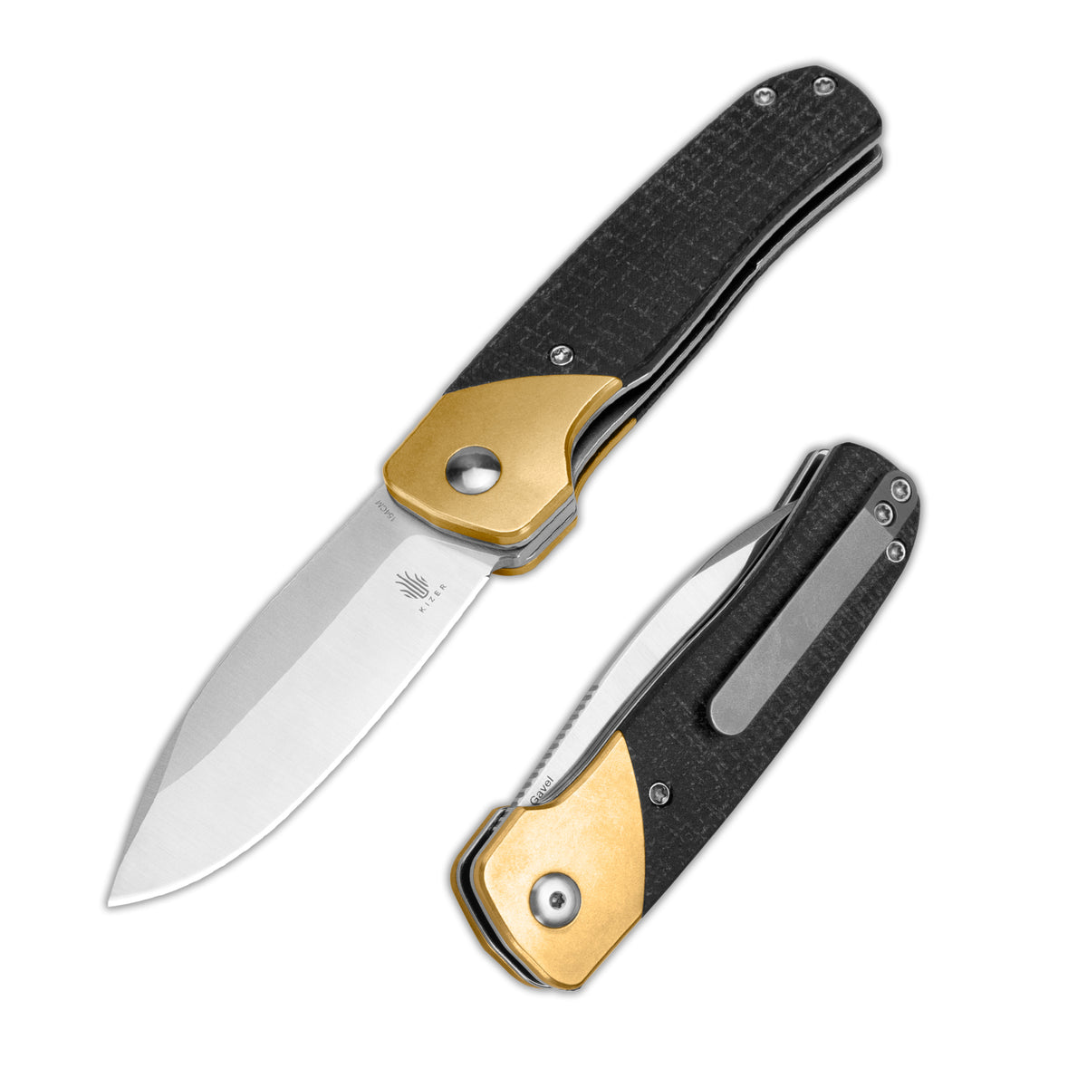 Gavel | 154CM | Brass+Micarta | V3661C1