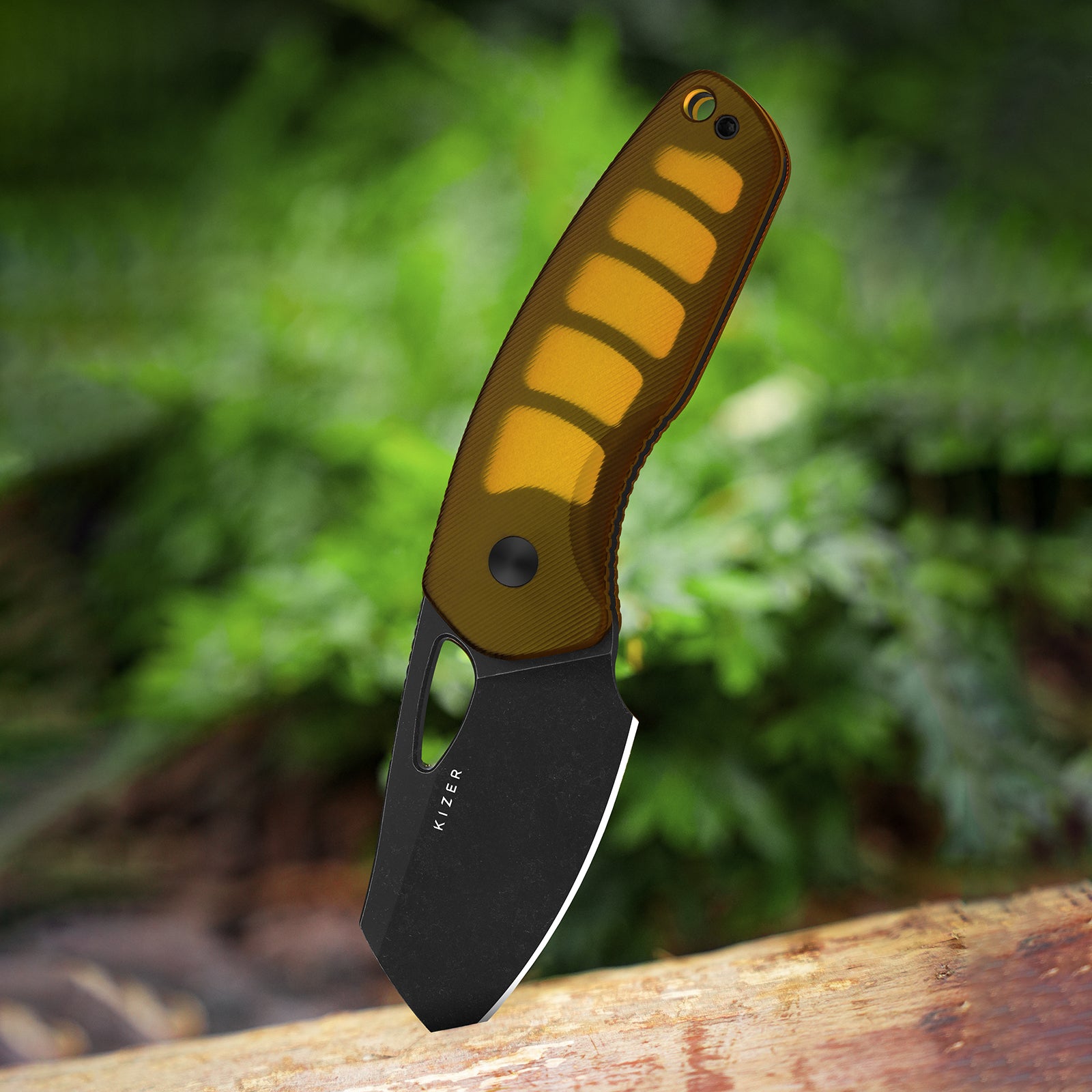 Hornet | Bee Belly Hollowed-out Handle | 14C28N | Fixed Blade | KizerV™ 1074A1