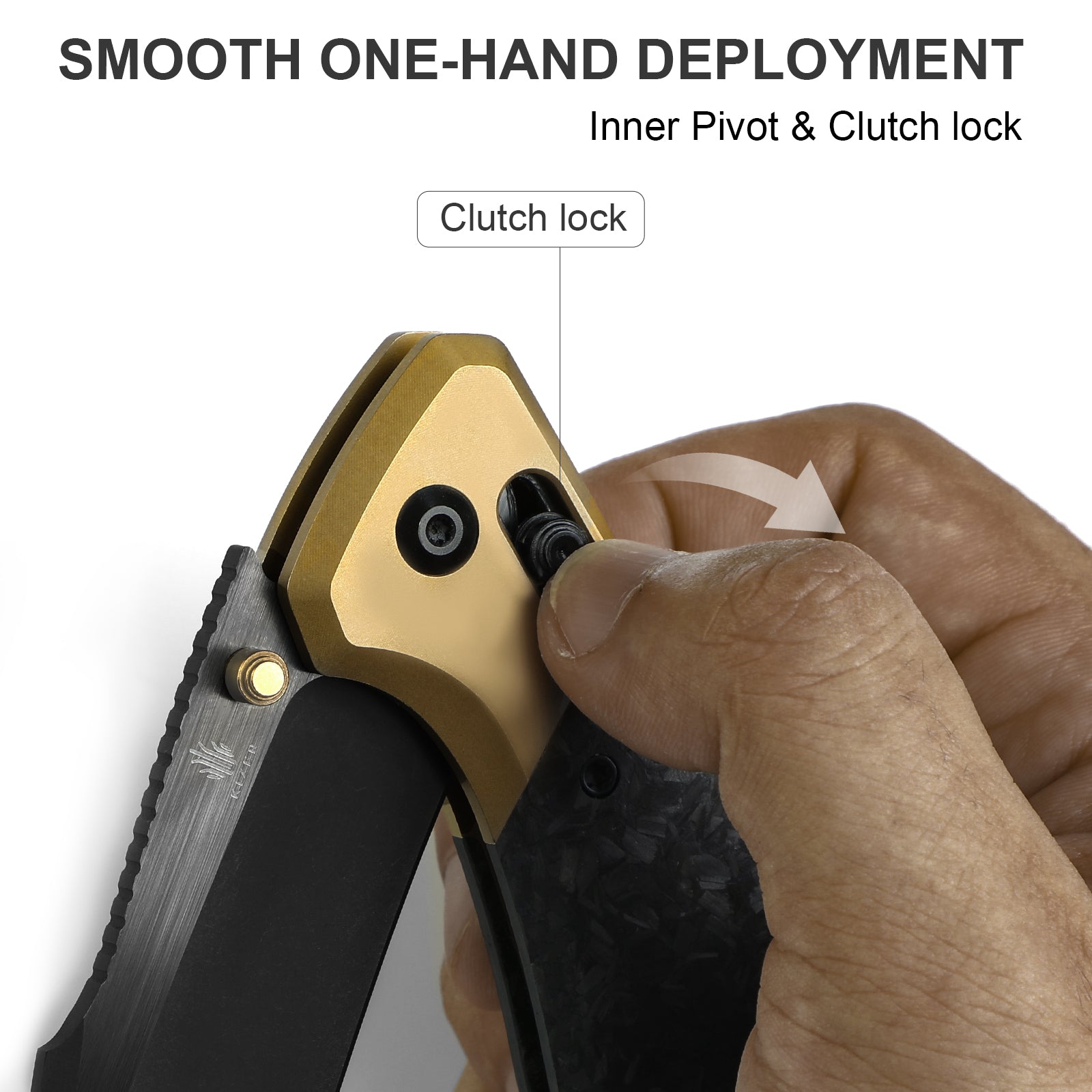 Staffi | S45VN | Titanium & Carbon Fiber | Ki3695A1