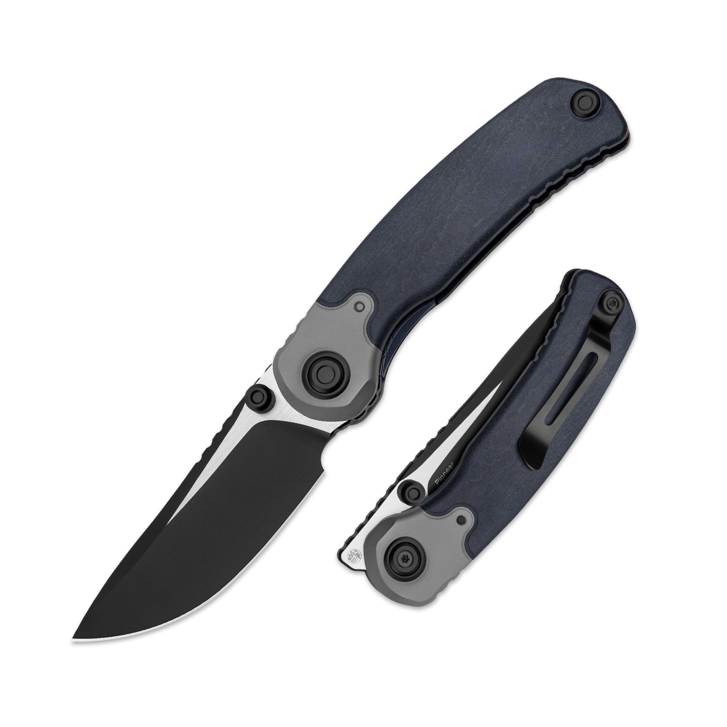 PIONEER | S35VN | Blue Canyon & Titanium | ZX-FK03A5 | KIZERX®