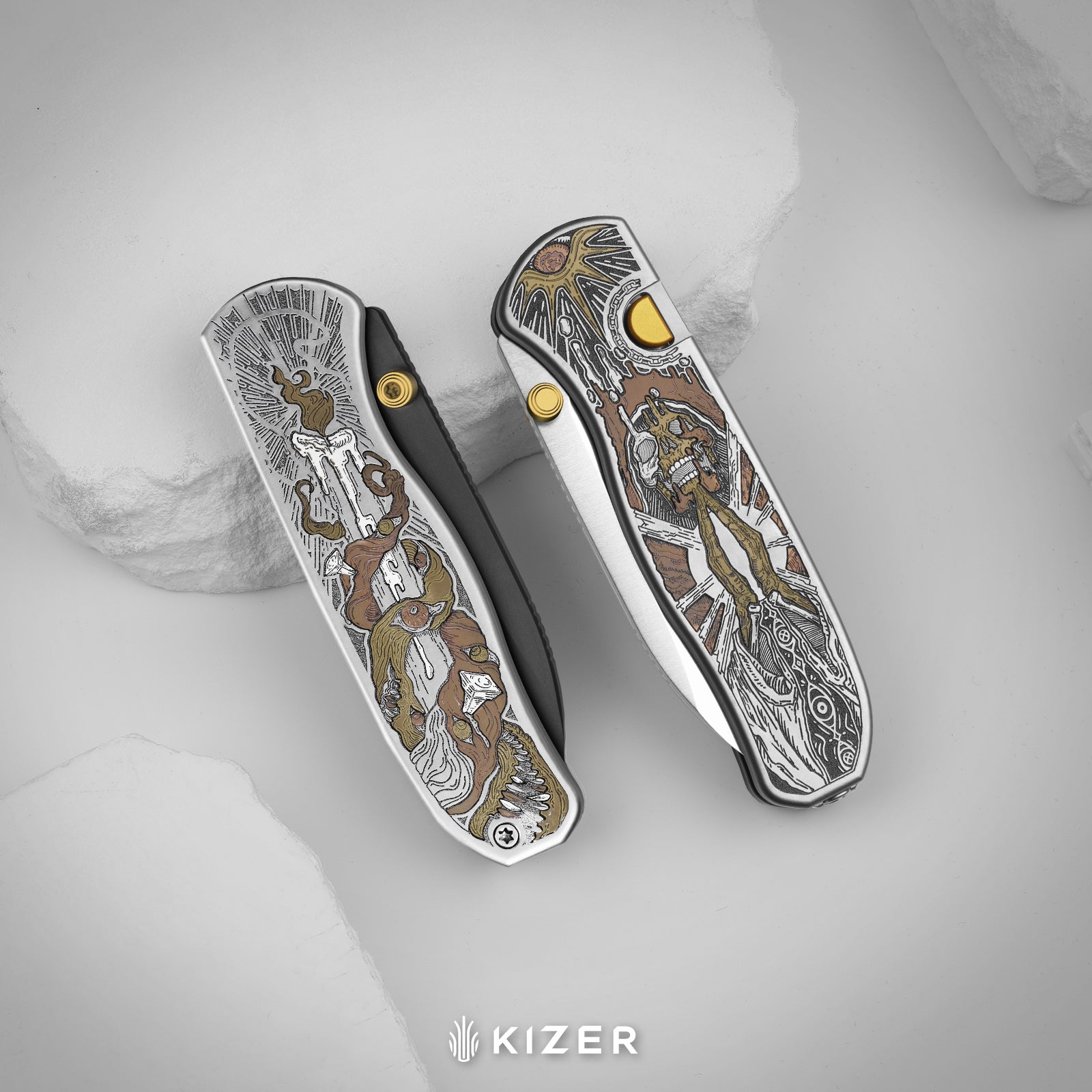 Drop Bear® Zero | K390 | Polished DLC Ultra | Hollow Grind | Titanium