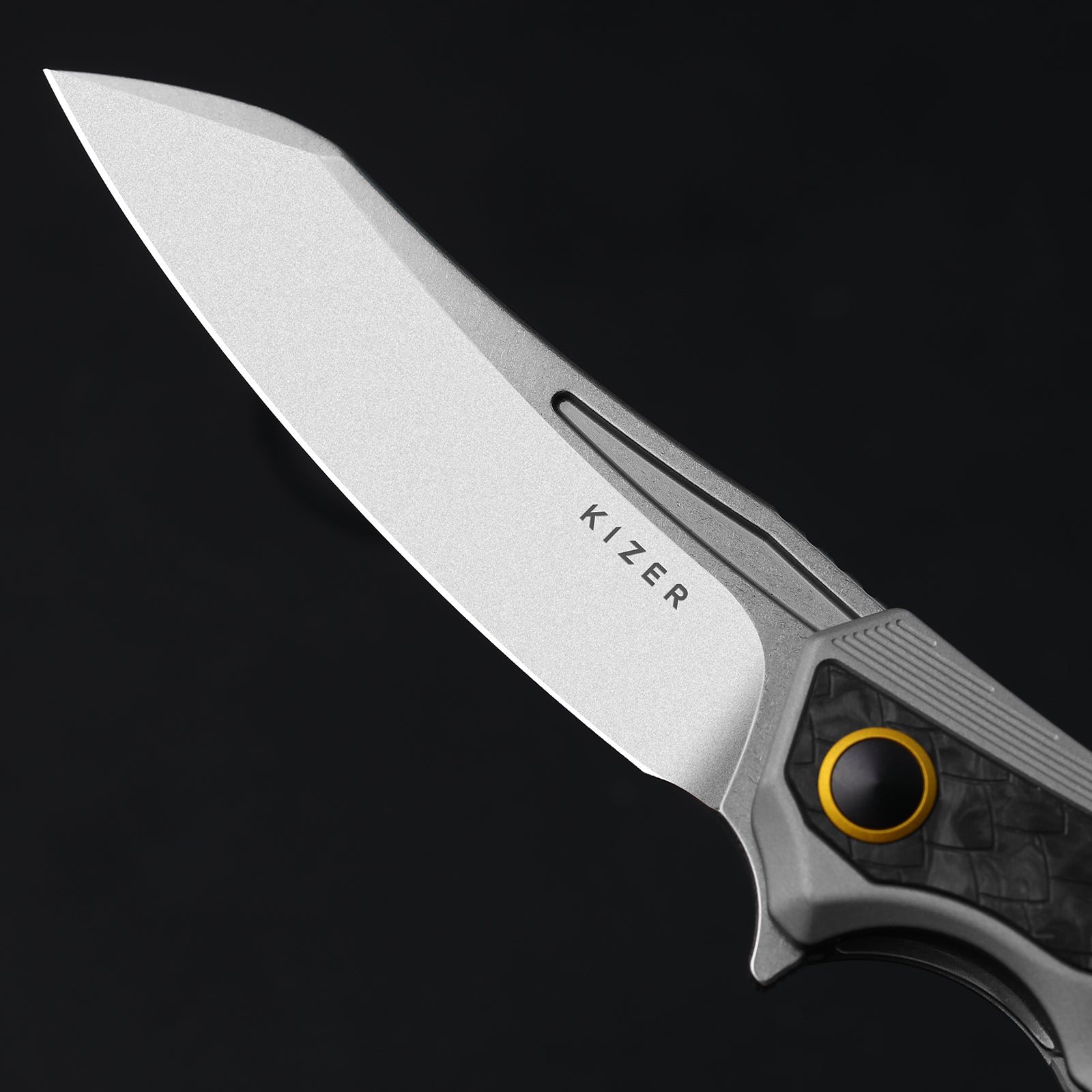 Draca | Flipper | S45VN | GID | Aluminum & Carbon Fiber | KizerB™ 4751A1