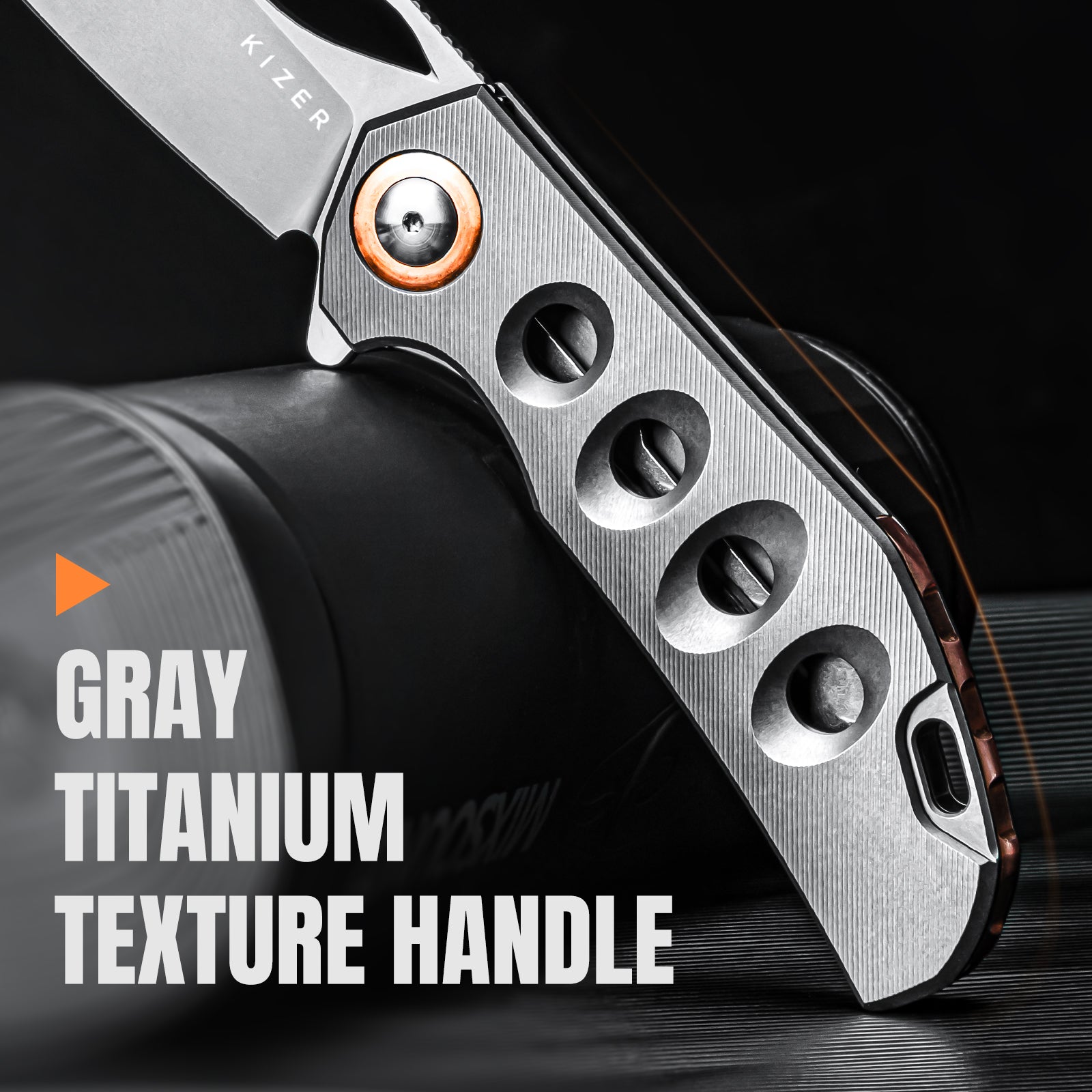 Hawk | S45VN | Titanium | KizerB™ 4683A2