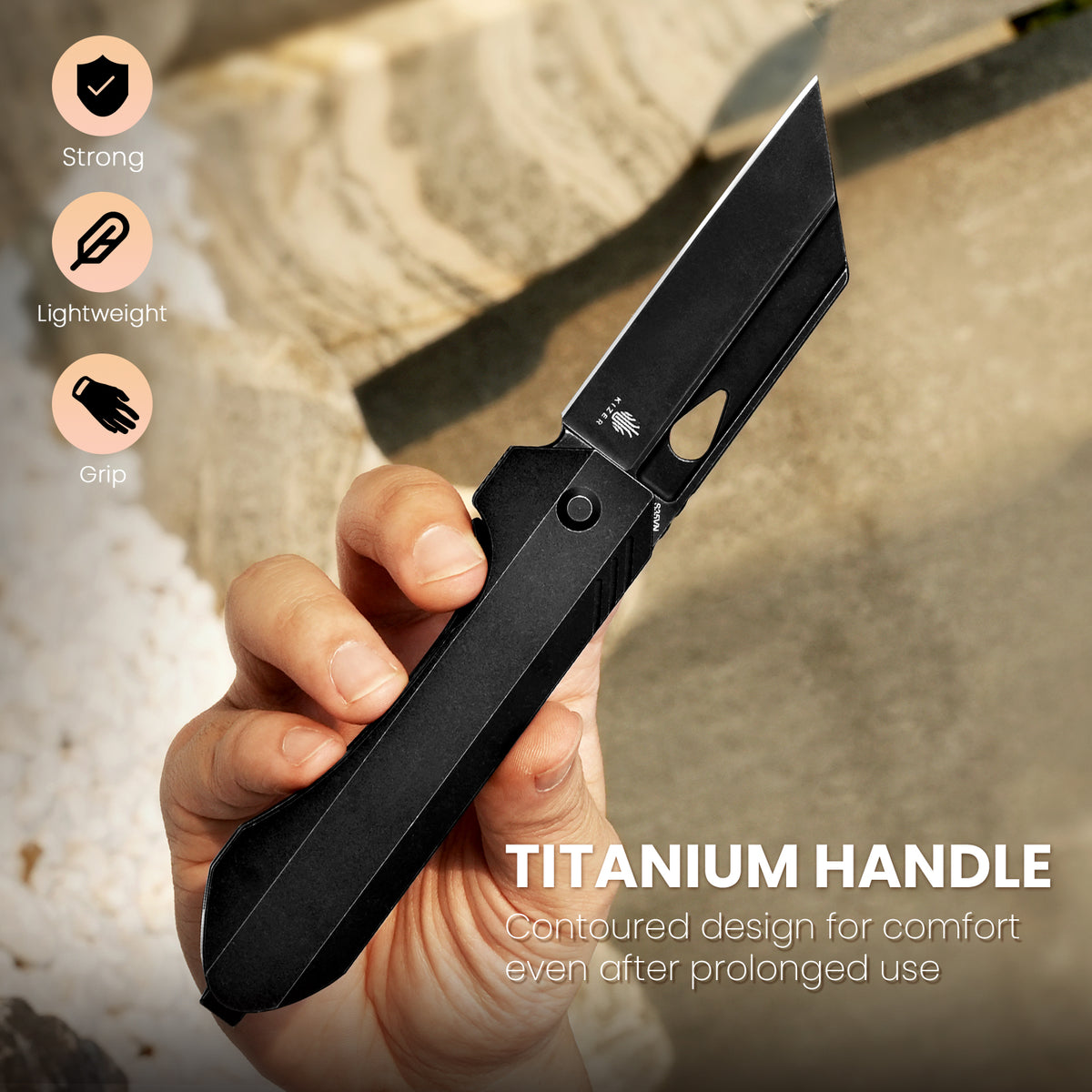Huldra | S35VN | Titanium | Ki3665A1