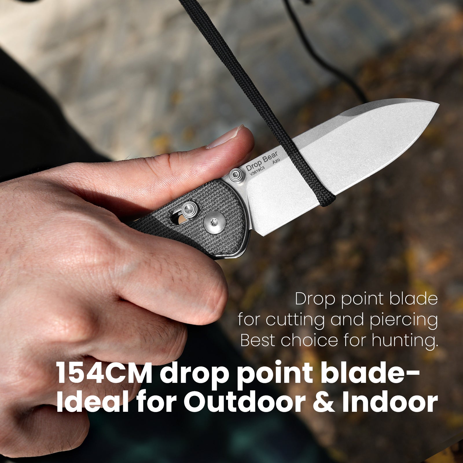 Drop Bear 2.99 Inch Micarta Handle V3619C3-Kizer