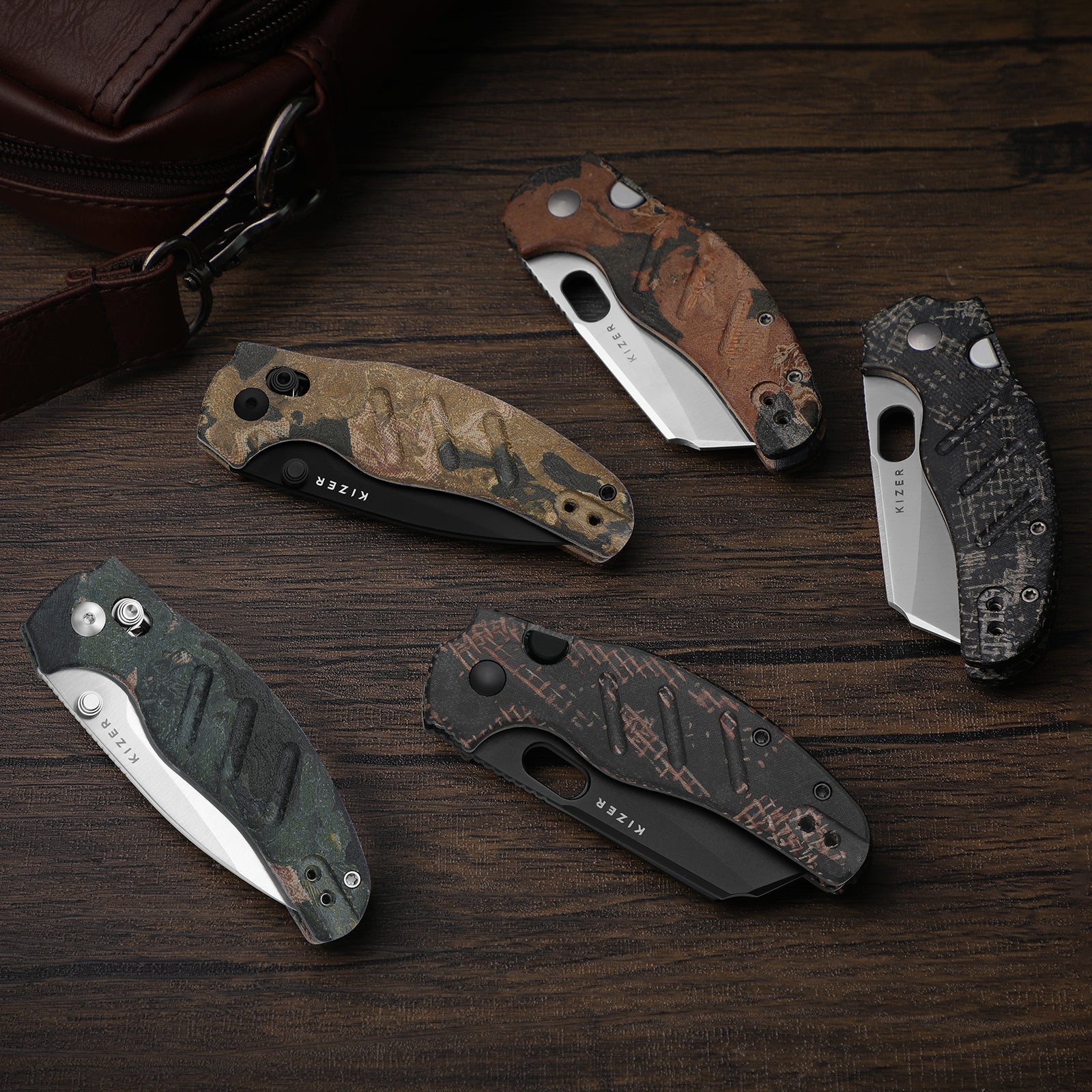 Sheepdog® C01C 2.9 CD | Current Micarta (Yellow Burl Canvas) | Kizer C