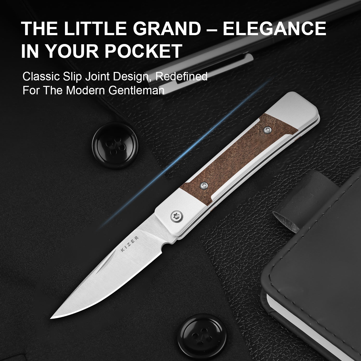 Little Grand 2.52 inch Nitro-V Aluminum & Mkuruti Wood V2670A1-Kizer