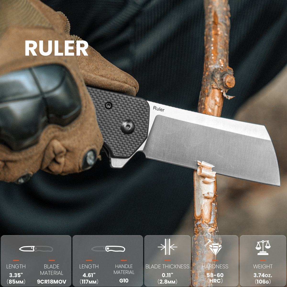 Ruler | 9Cr18MoV | G10 | L4003A1
