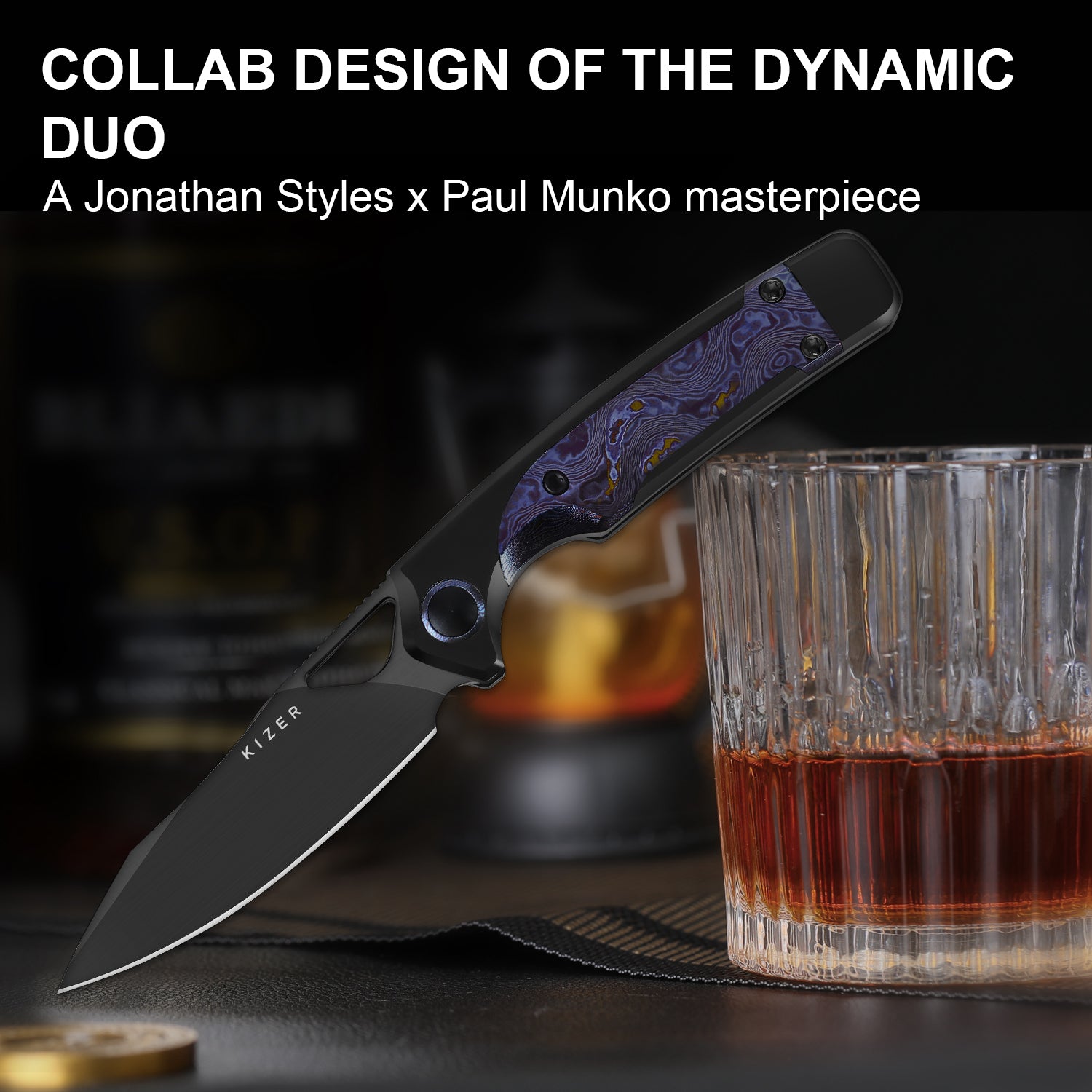 Ara | CPM CruWear | Titanium & Timascus | Ki3729A4