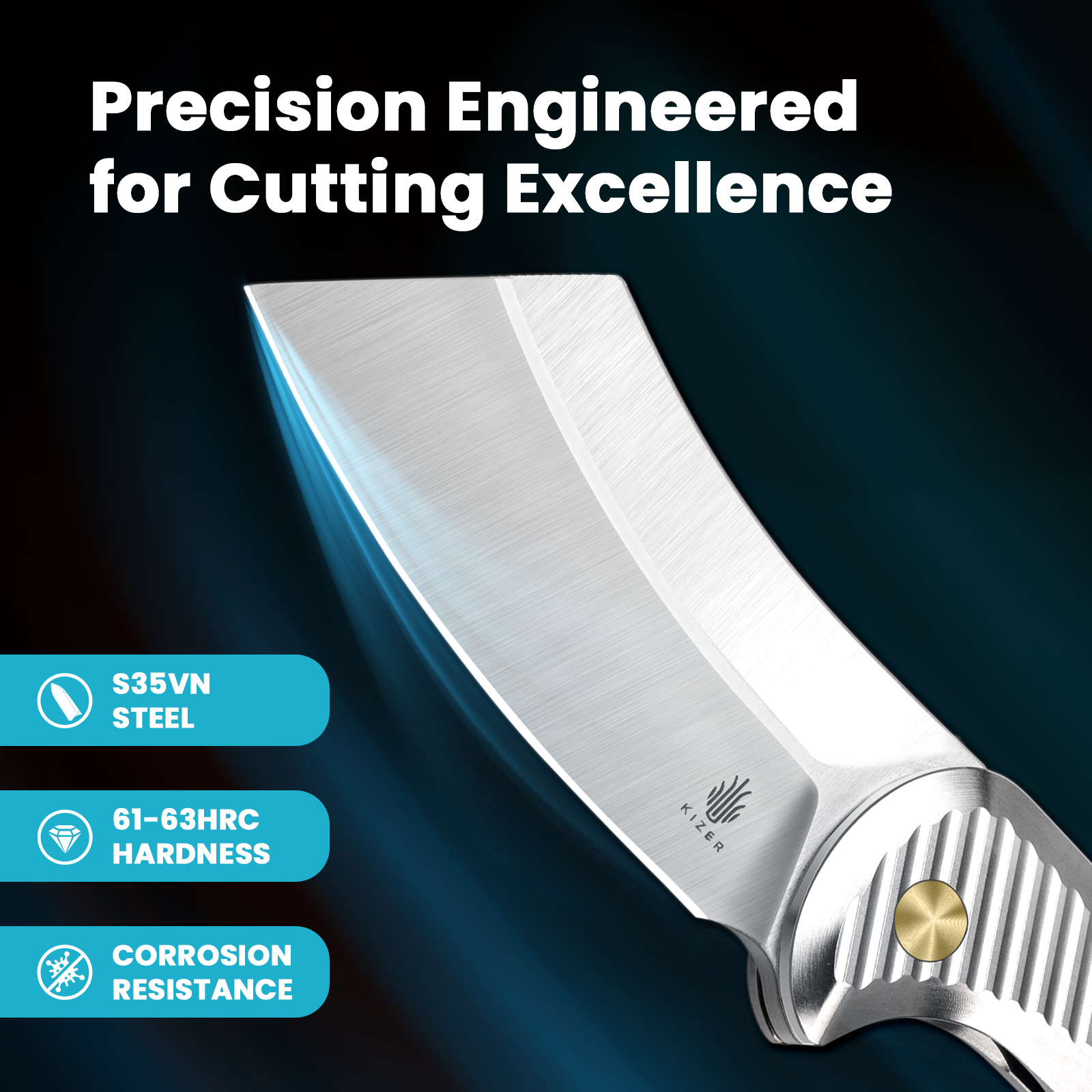 Dawn | S35VN | Titanium | Ki3673A2 | Exclusive